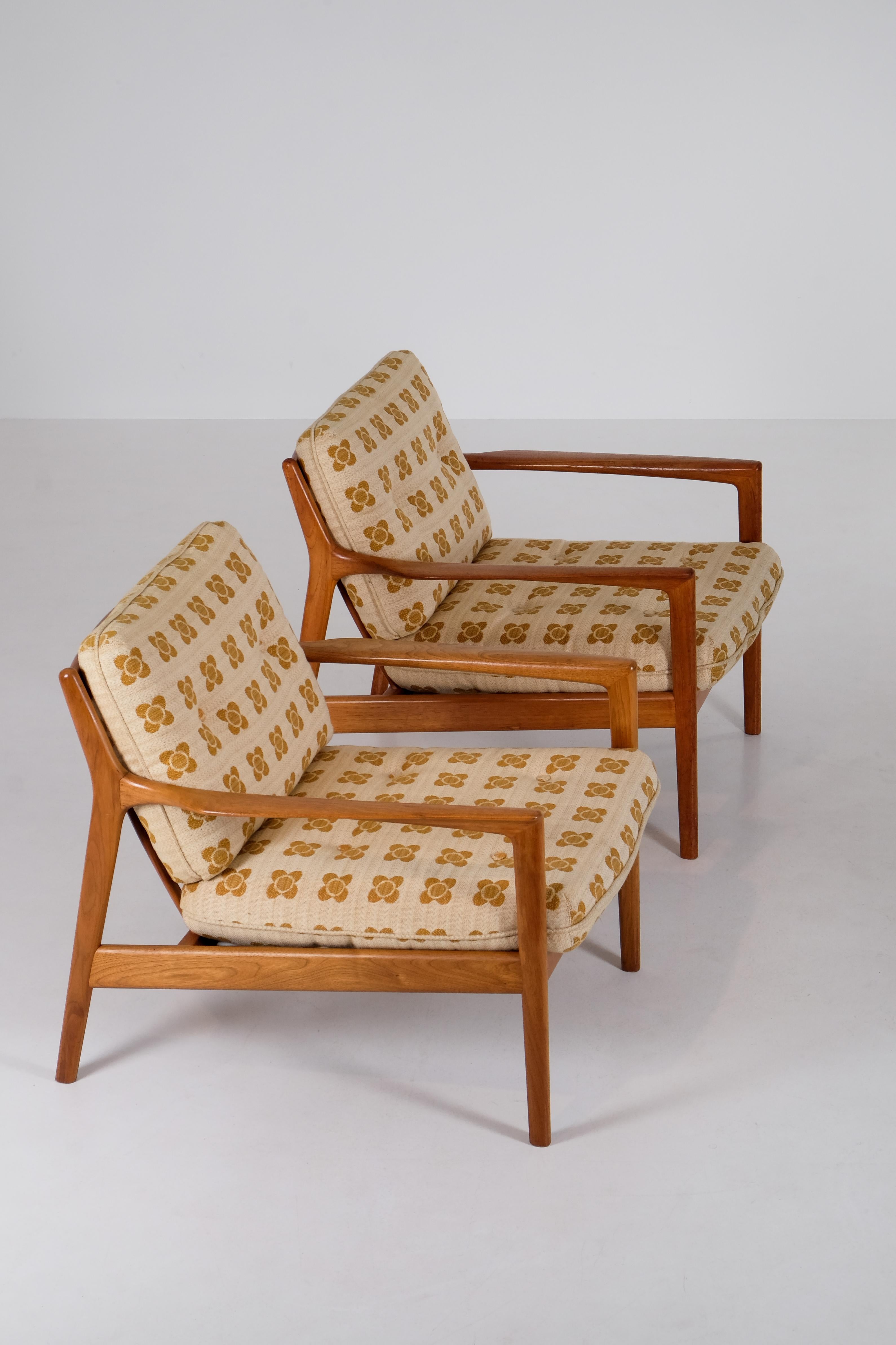 Pair of USA-75 by Folke Olsson for DUX, Sweden, 1960s For Sale 2