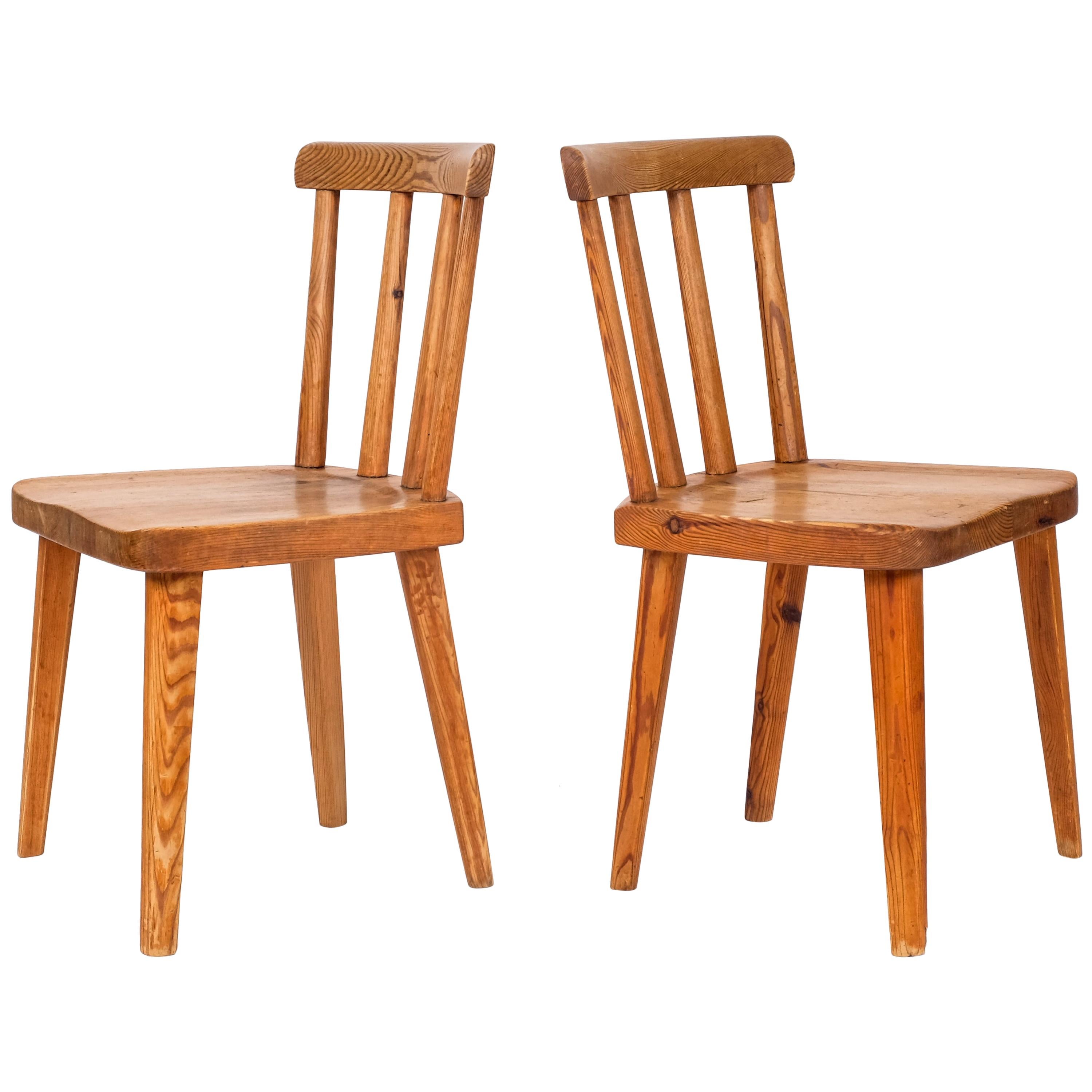 Pair of "Utö" Chairs by Axel-Einar Hjorth, 1930s