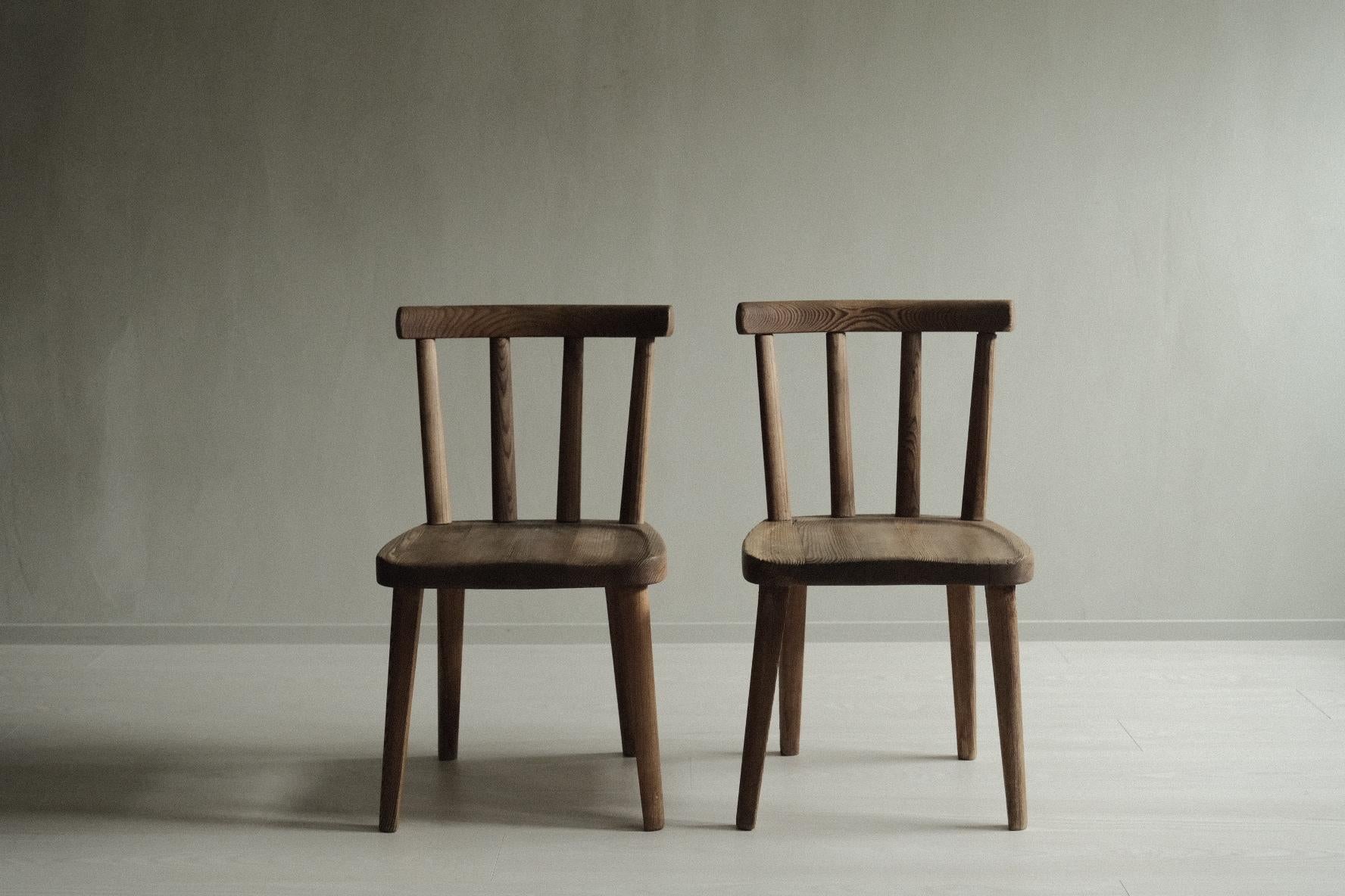 20th Century Pair of Utö Dining Chairs by Axel Einar Hjorth for Nordiska Kompaniet, 1930s