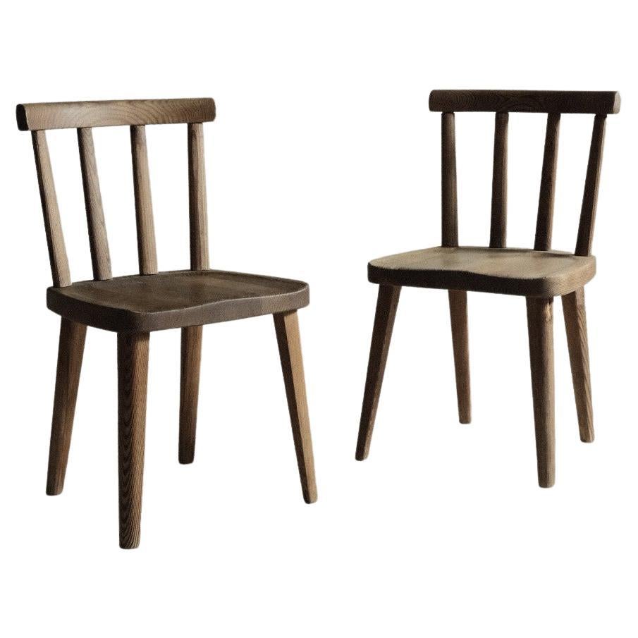 Pair of Utö Dining Chairs by Axel Einar Hjorth for Nordiska Kompaniet, 1930s