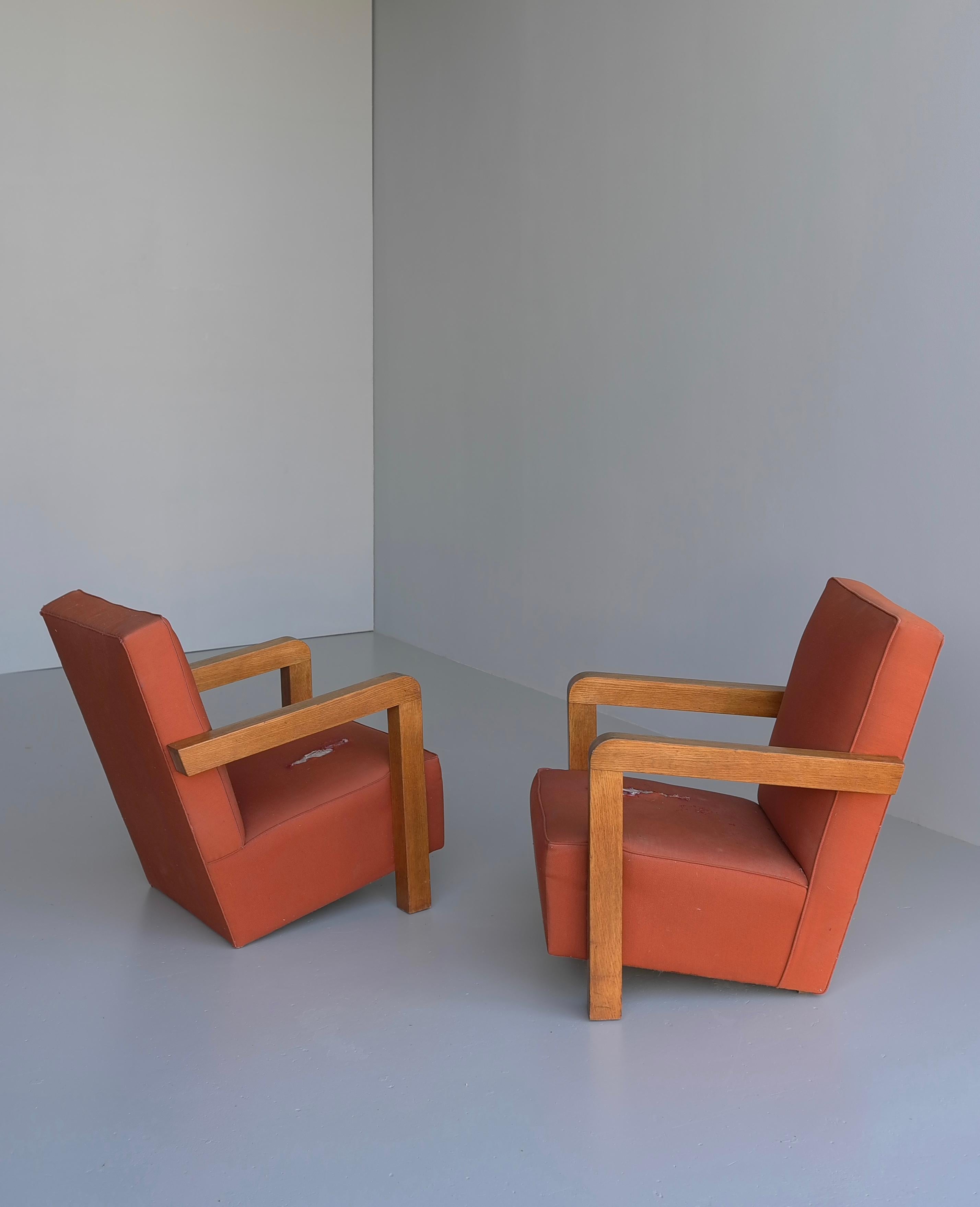Ein Paar Sessel „Utrecht“ von Gerrit Rietveld, Mid-Century, Niederlande  im Angebot 3