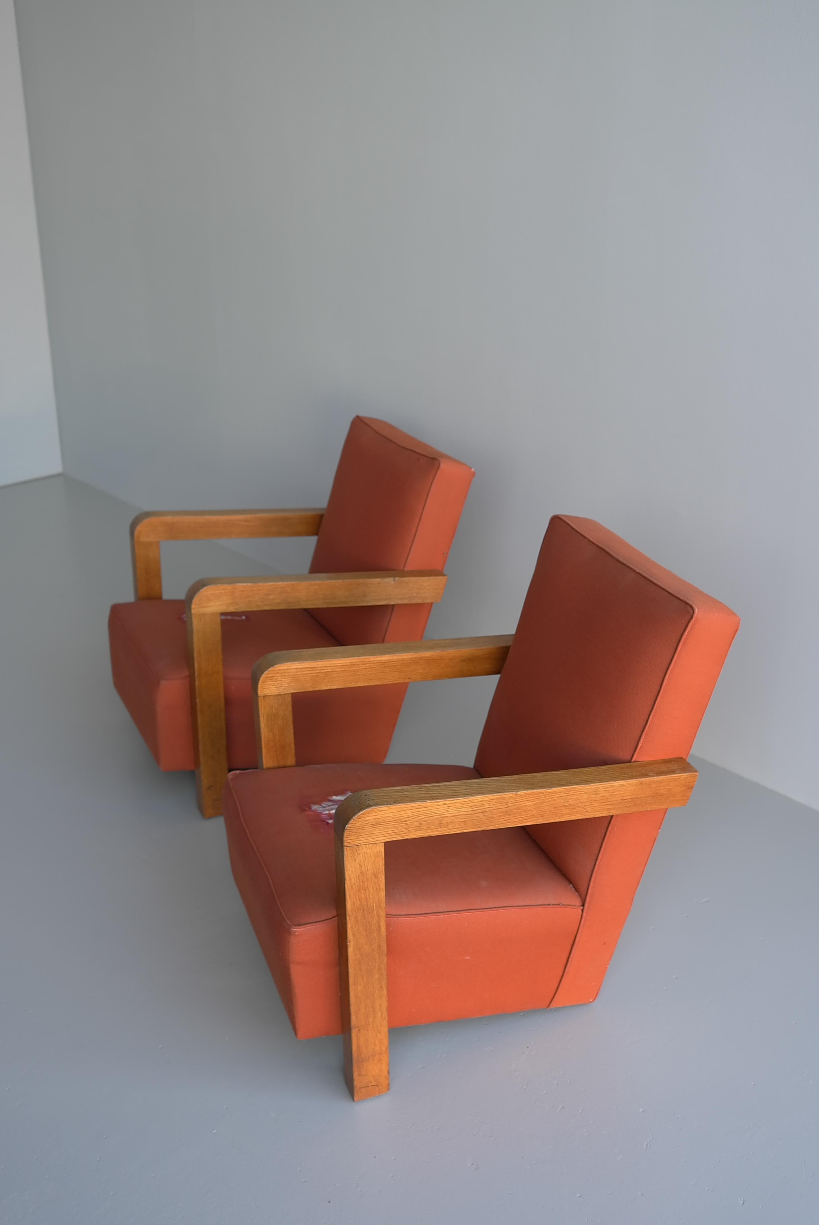 Ein Paar Sessel „Utrecht“ von Gerrit Rietveld, Mid-Century, Niederlande  im Angebot 6