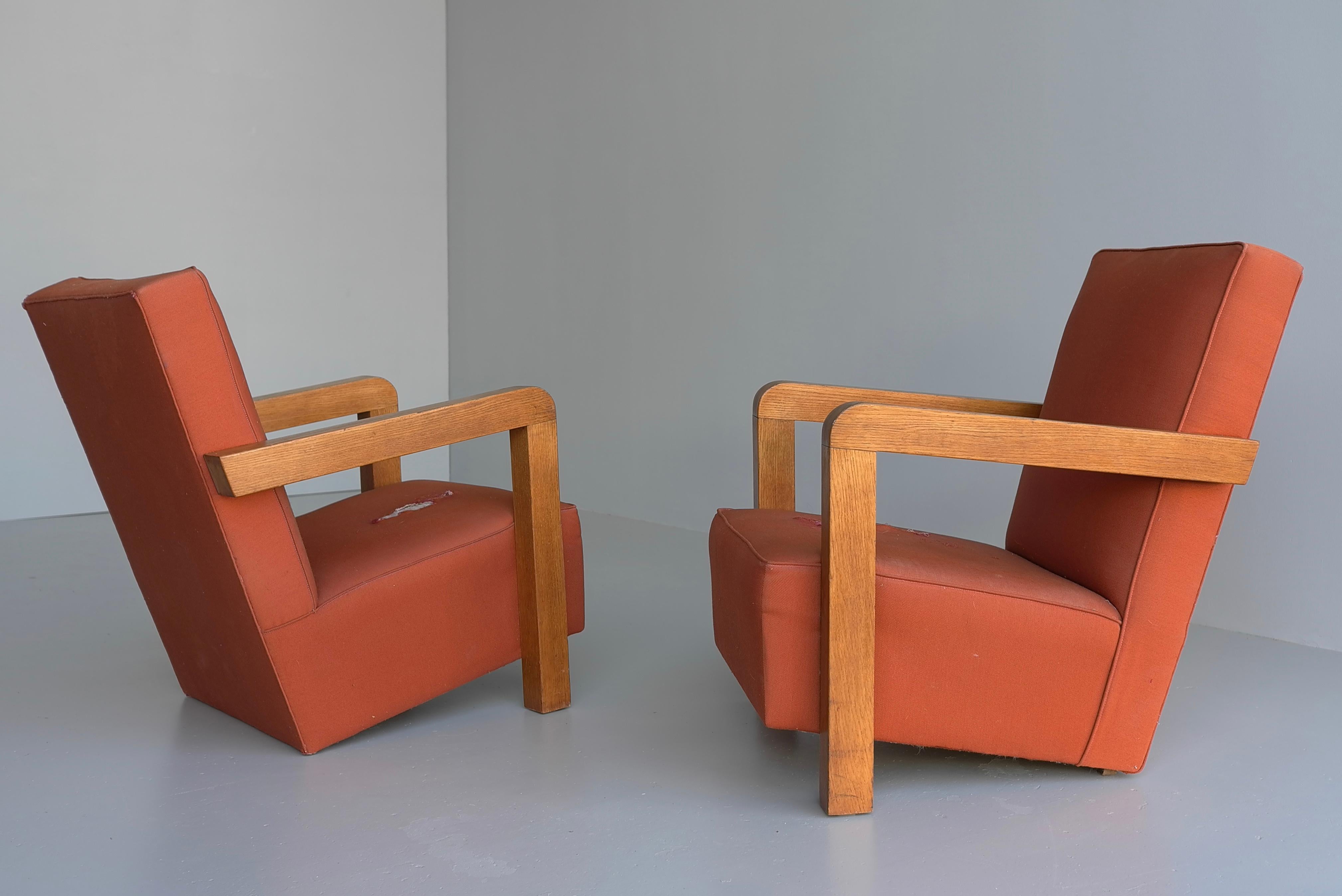 Ein Paar Sessel „Utrecht“ von Gerrit Rietveld, Mid-Century, Niederlande  im Angebot 2