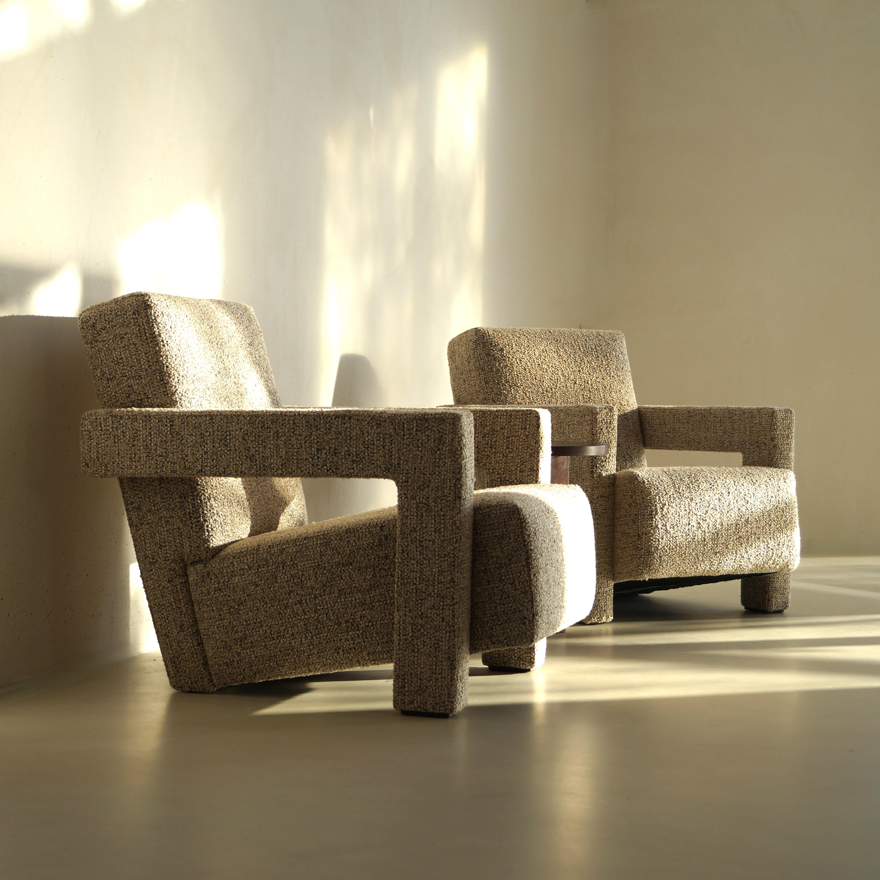 Pair of Utrecht chairs, designed by Gerrit Rietveld, made by Cassina, 1990s For Sale 7