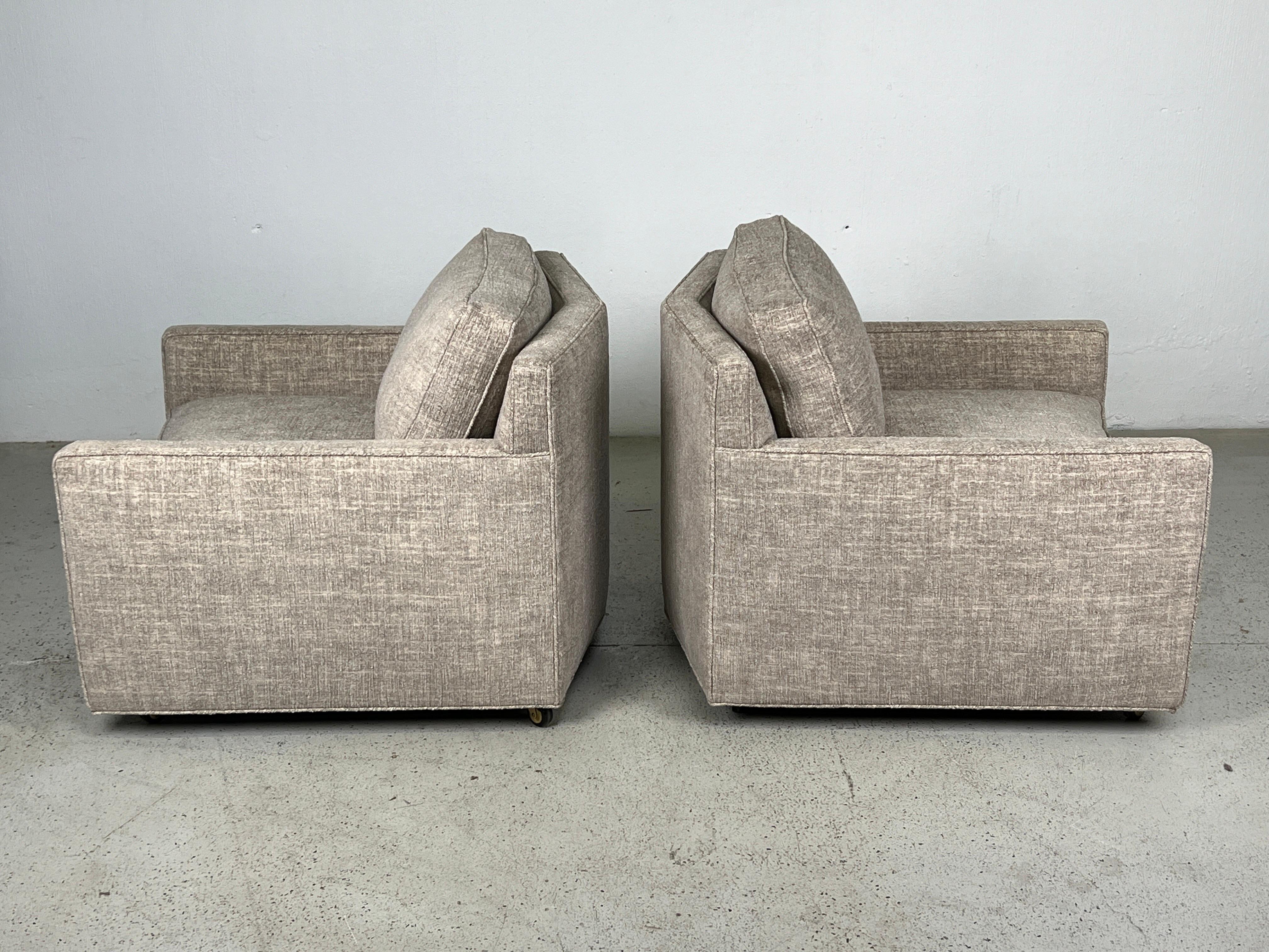 Pair of V Shaped Lounge chairs by Baker  For Sale 1