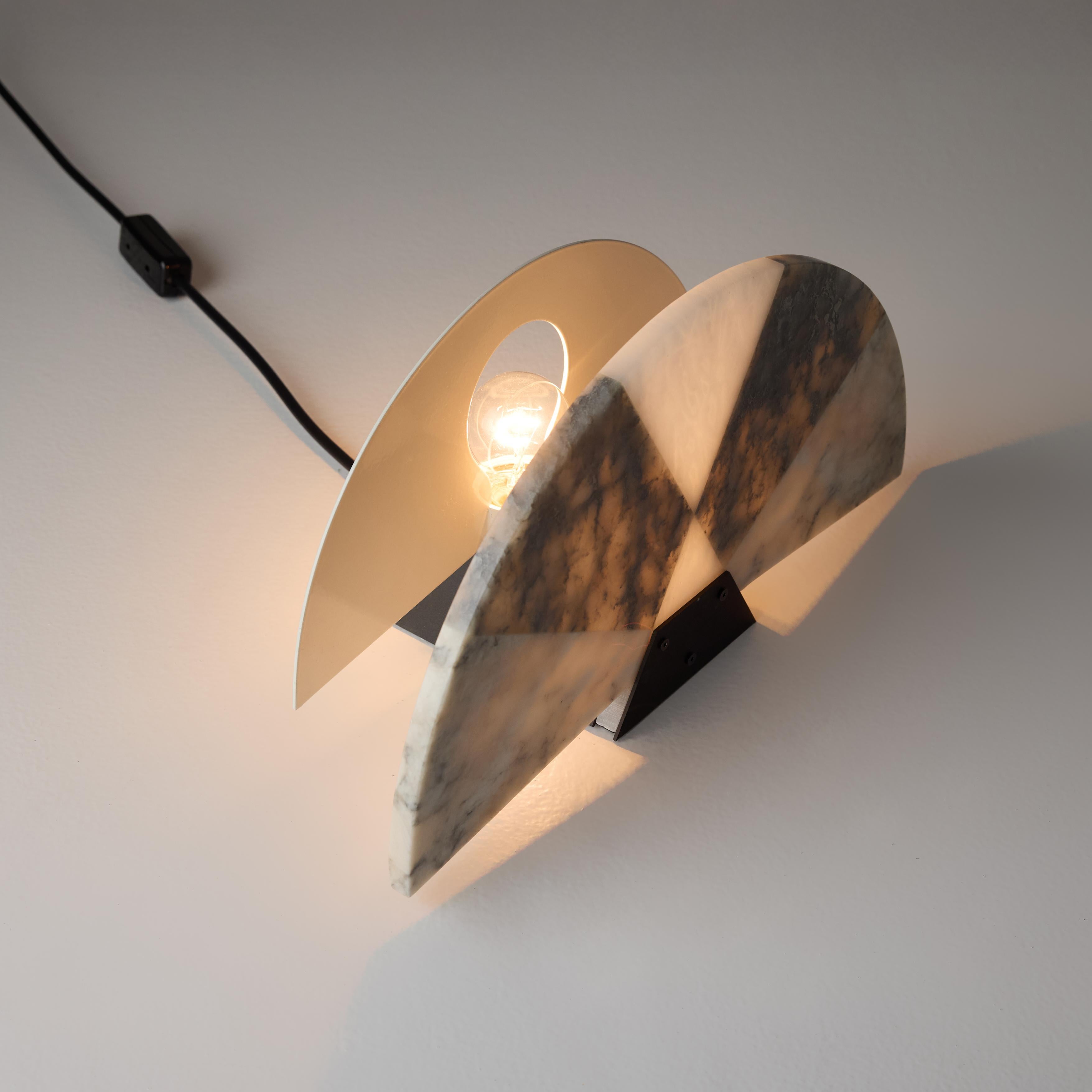 Paar V584 'Ventaglio' Tischlampen von Angelo Mangiarotti für Skipper im Angebot 9