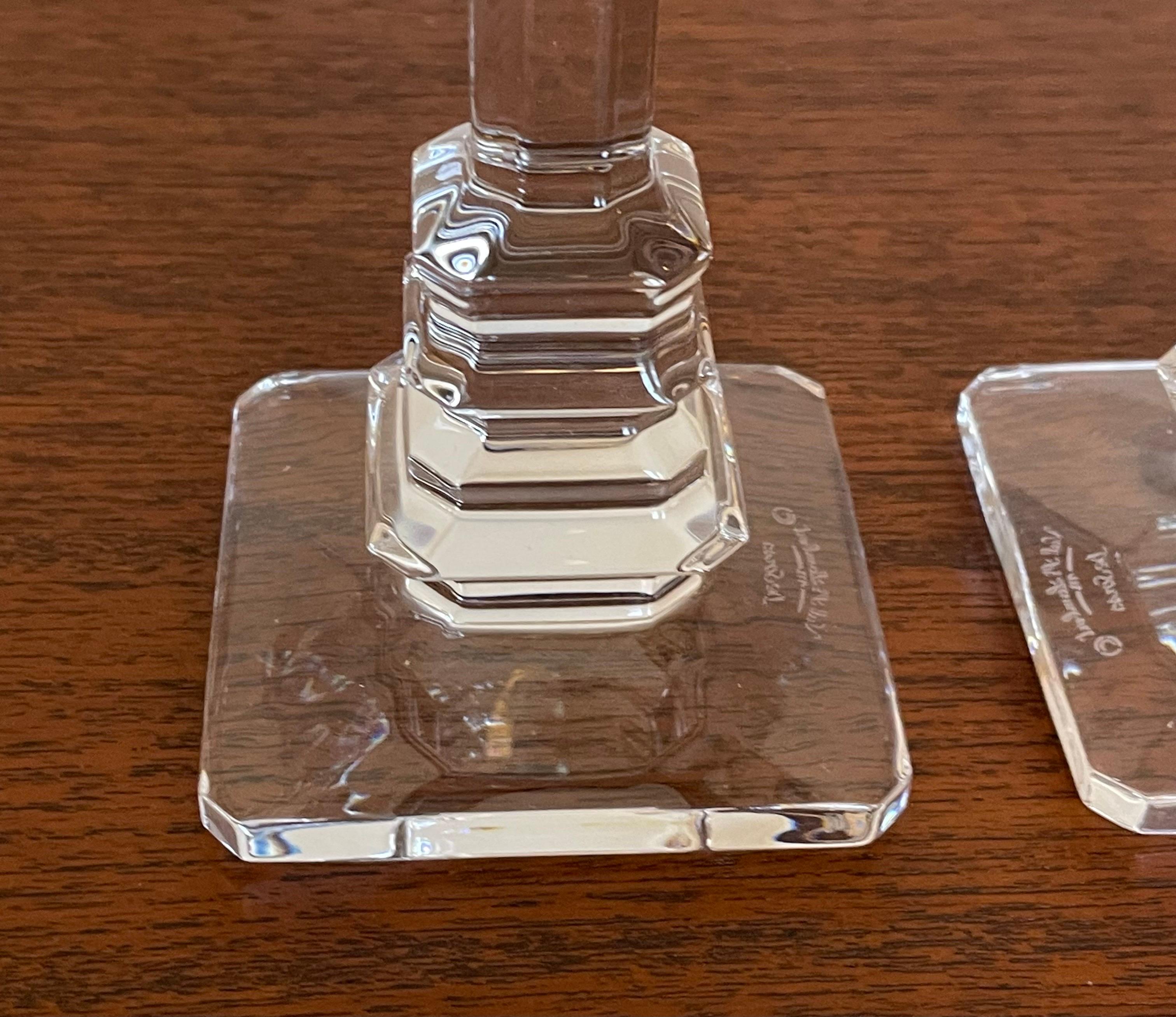 tiffany and co crystal candlesticks