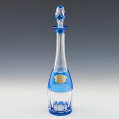 Pair of Val St Lambert Decanters, c1980