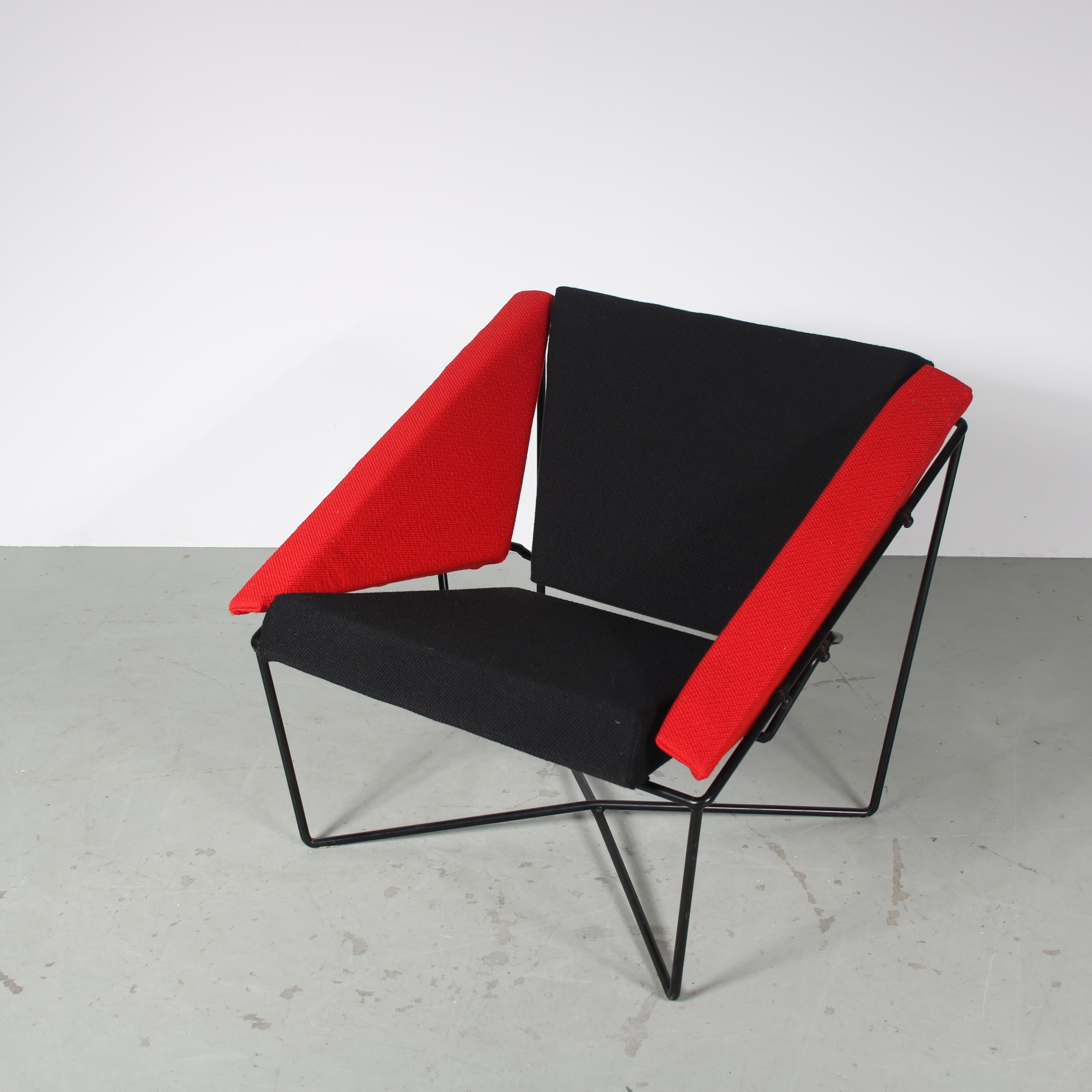 Metal Pair of “Van Speyk” Chairs by Rob Eckhardt for Pastoe, Netherlands 1984 For Sale