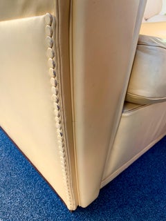 Pair of Vanity Fair Leather Sofa by Poltrona Frau, Italy, 1980s