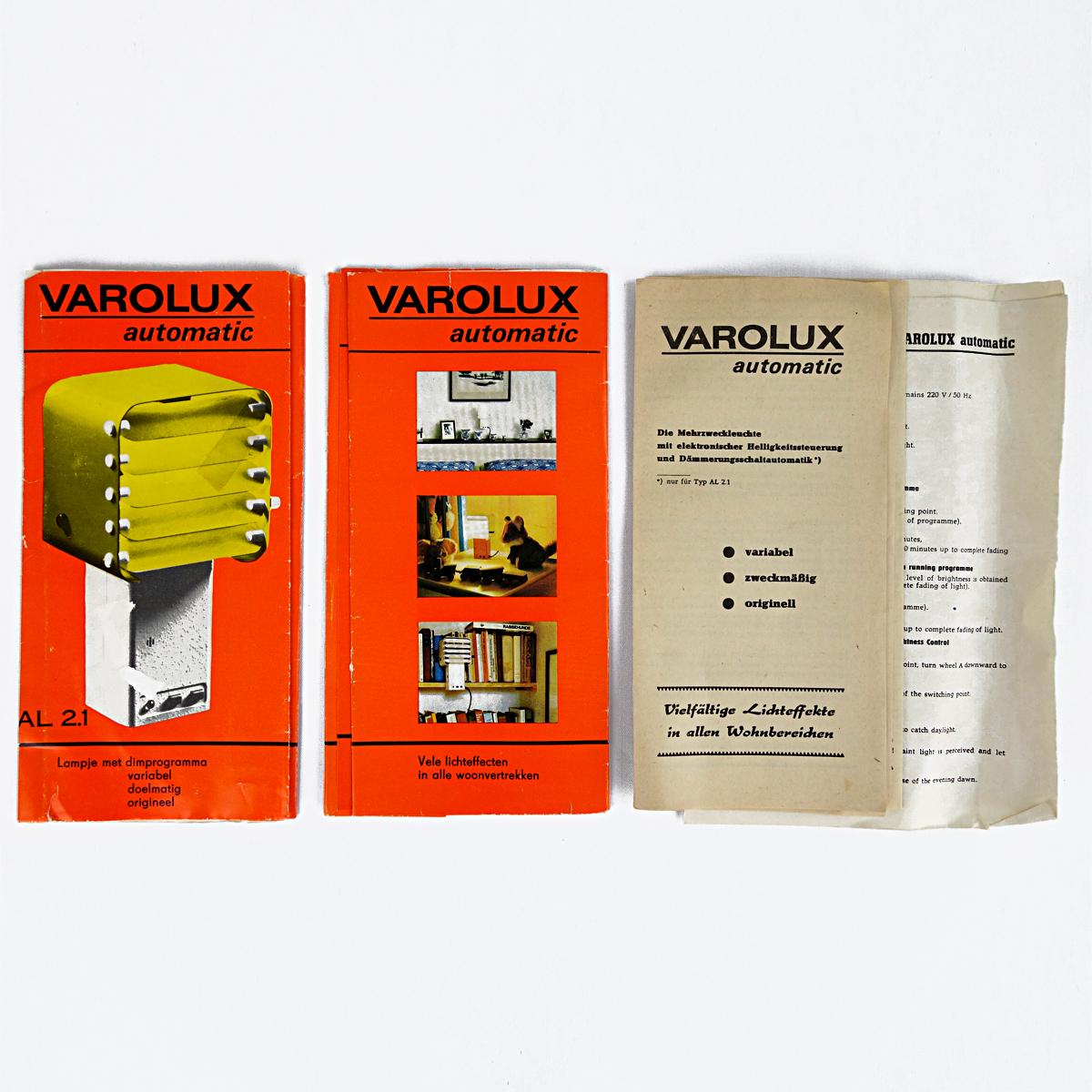 Pair of Varolux Automatic Lamps by Hartmut Voigt for VEB Messgeraetewerk 4