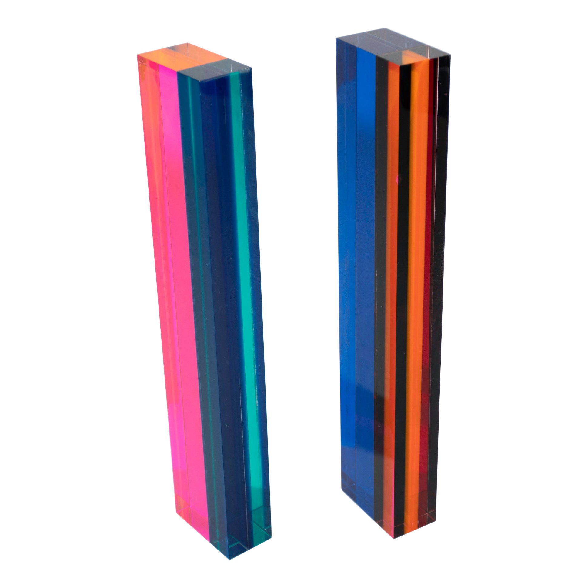 Pair of Vasa Mihich Table Top Tower Sculptures