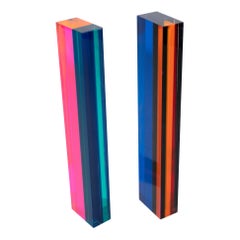 Pair of Vasa Mihich Table Top Tower Sculptures