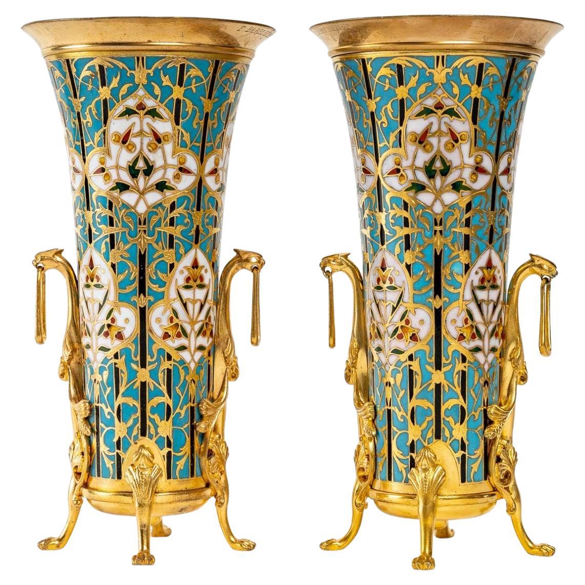 Pair of Vases by Ferdinand Barbedienne, Napoleon III period