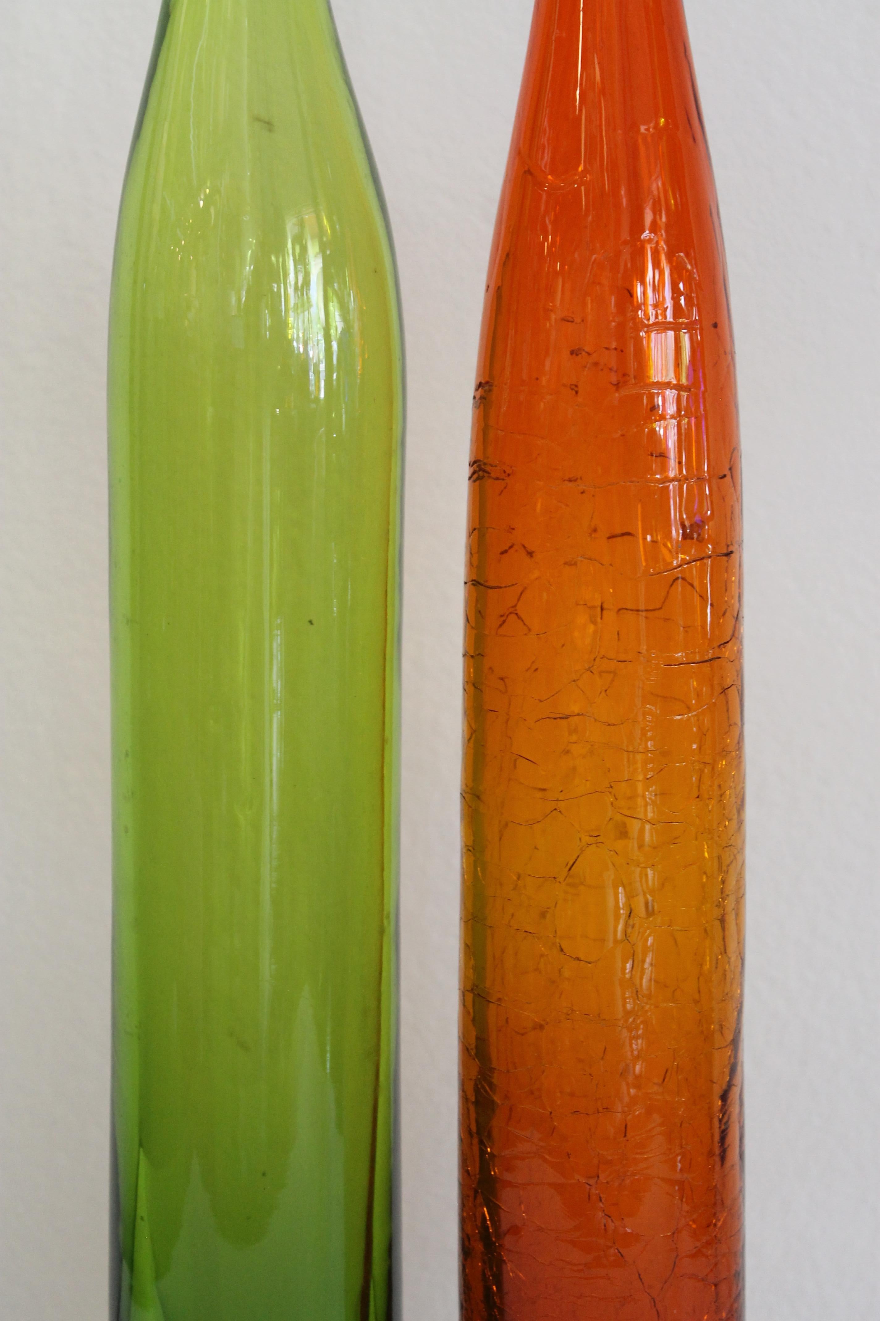 Paar Vasen von Joel Myers, Modell Nr. 6427 für Blenko (Moderne der Mitte des Jahrhunderts) im Angebot