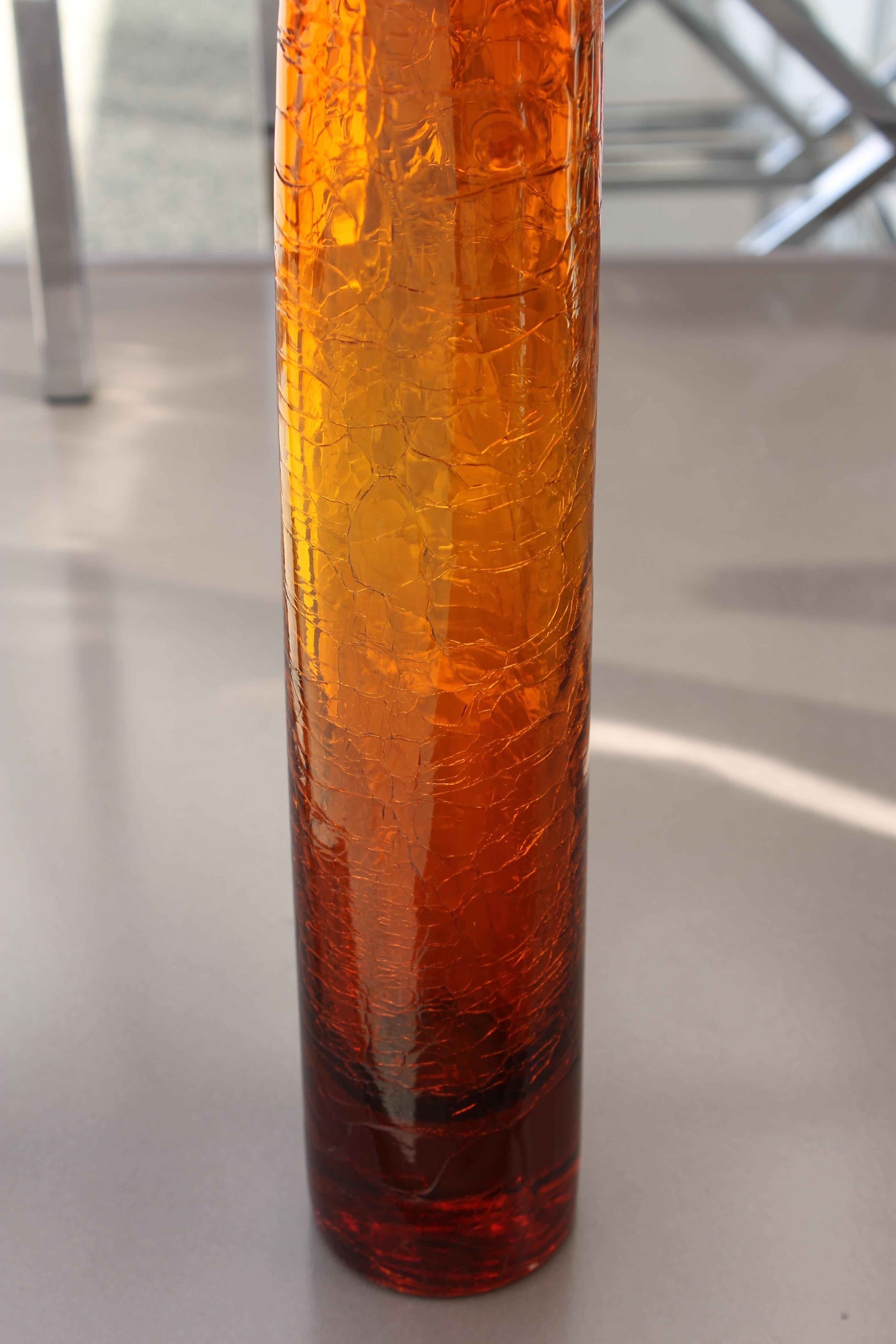 Milieu du XXe siècle Paire de vases par Joel Myers, modèle n° 6427 pour Blenko en vente