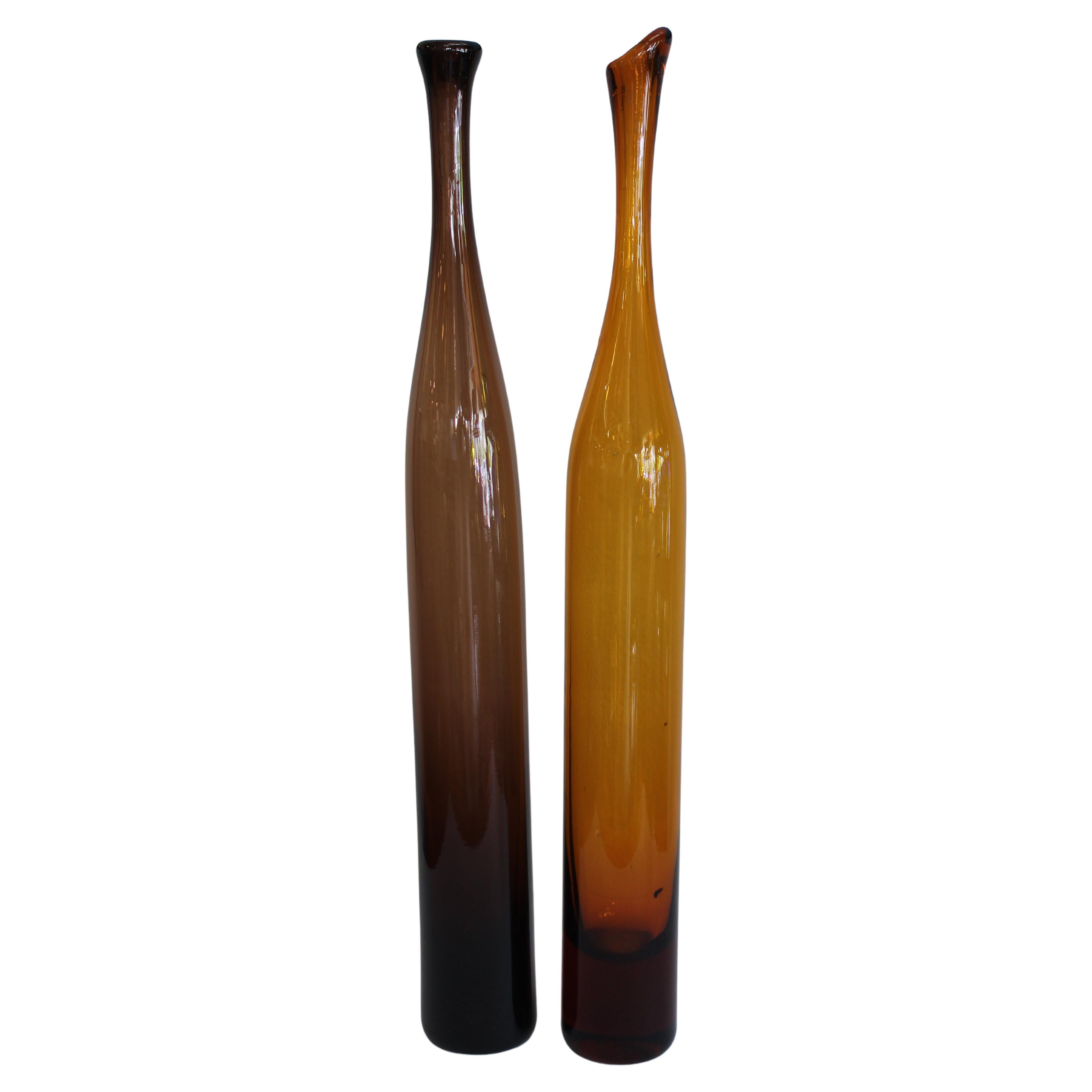 Pair of Vases by Joel Myers, Model No. 6427 for Blenko