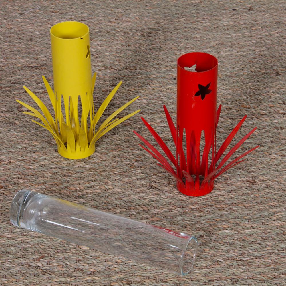 Metallo Coppia di vasi di Yves Blayo, circa 1990 in vendita