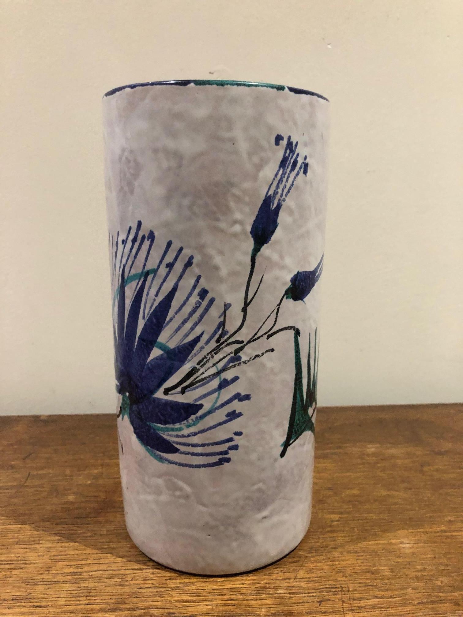 Pair of Vases from Vallauris Signed Le Brescon In Good Condition In Brooklyn, NY