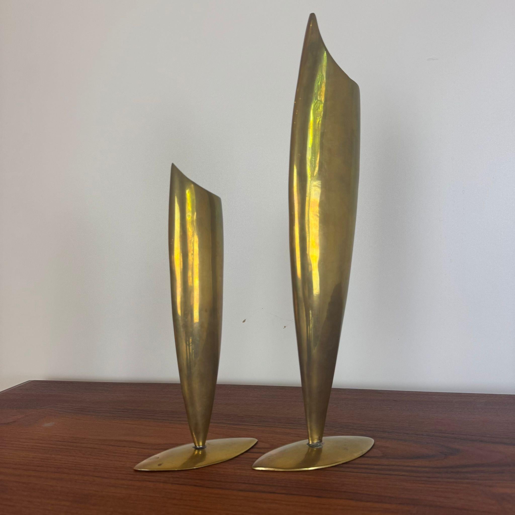 Pareja de jarrones, Helge Ott para ERGO Goebel
el jarrón más grande mide: 42x14x6cm 
el jarrón más pequeño mide: 28x14x6cm
