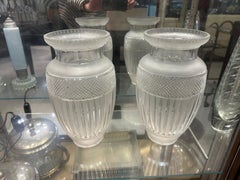Pair of vases in Crystal in France, 1920