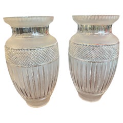 Paire de vases en cristal en France, 1920