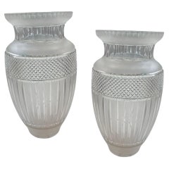 Pair of vases in Crystal in France, 1920
