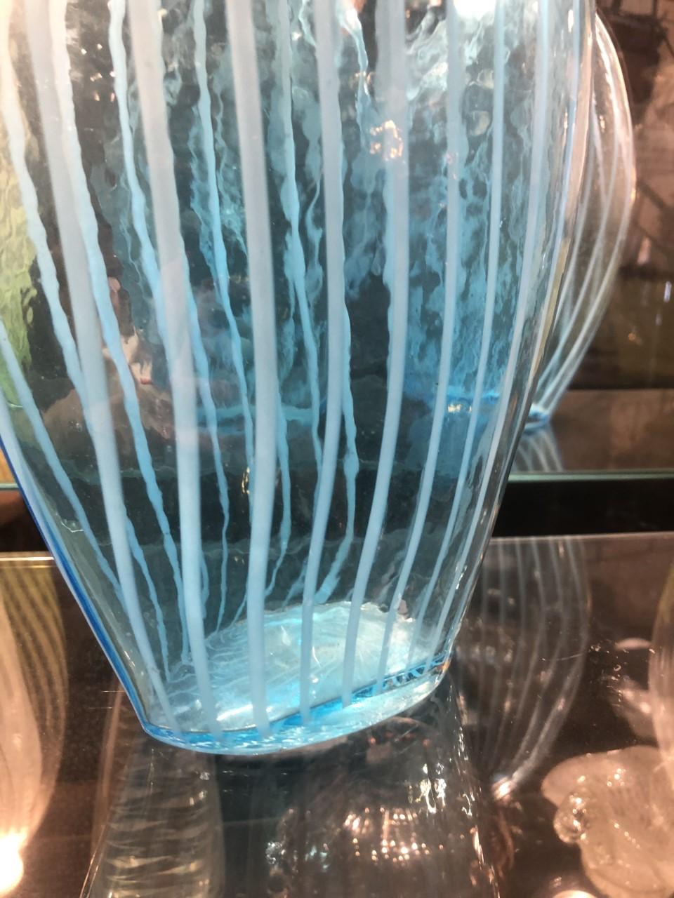 Late 20th Century Pair of Vases in Murano, 1970, Italian For Sale