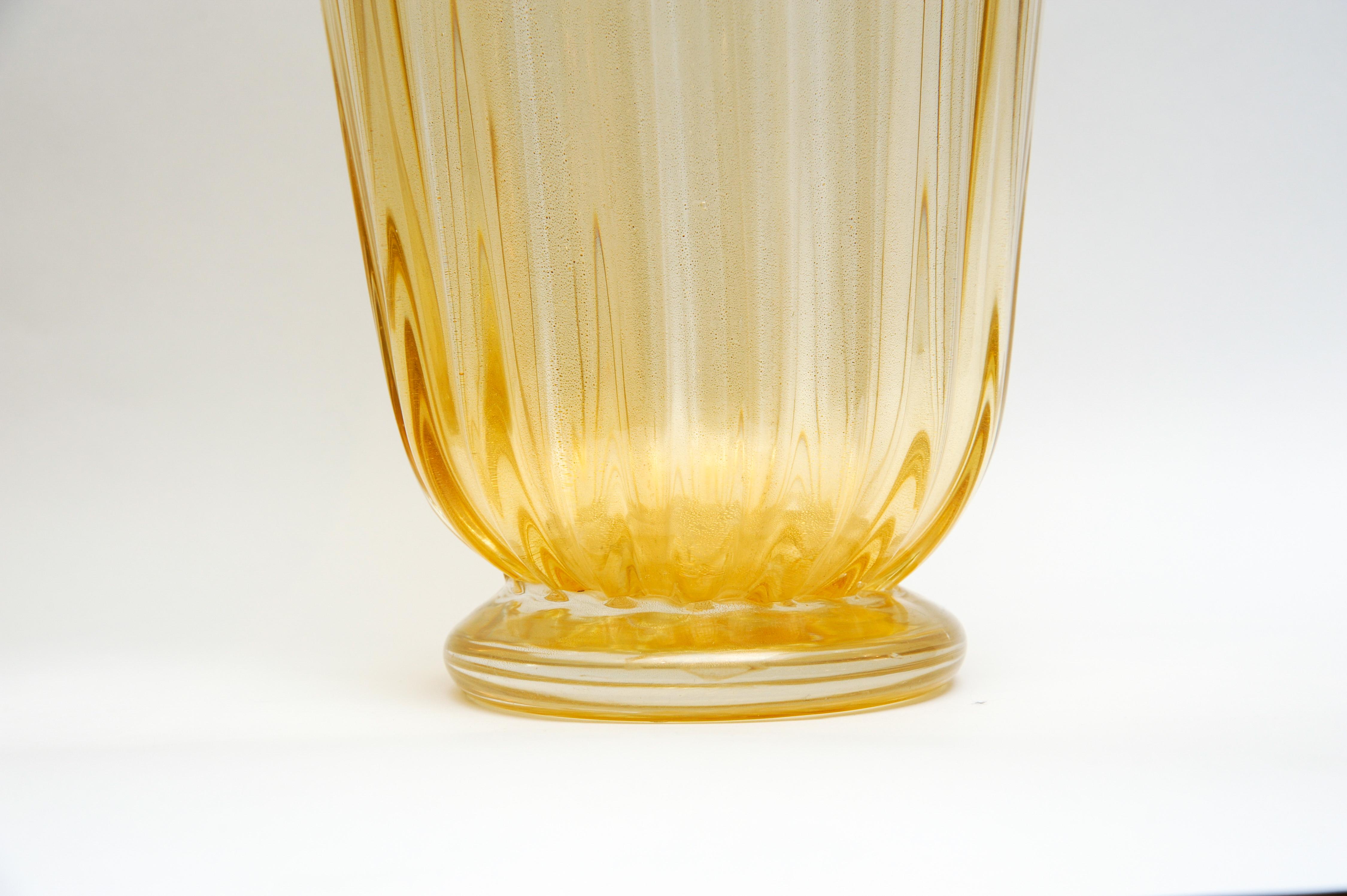 Pair of Vases in Murano Glass (Ende des 20. Jahrhunderts)