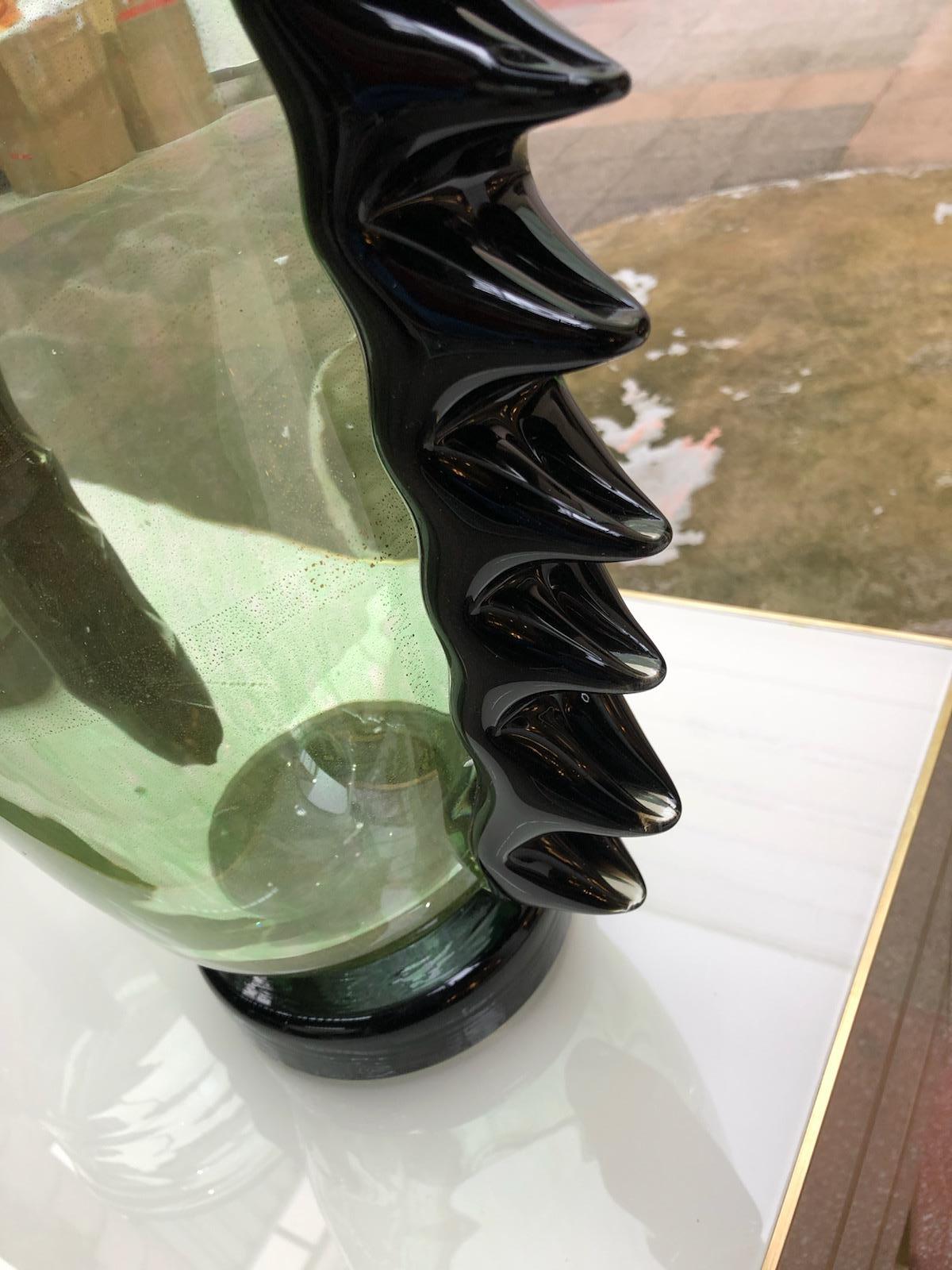 Pair of Vases in Murano Glass Signed “Costantini Murano” In Good Condition In Saint ouen, FR
