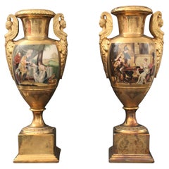 Pair of Vases in Porcelain