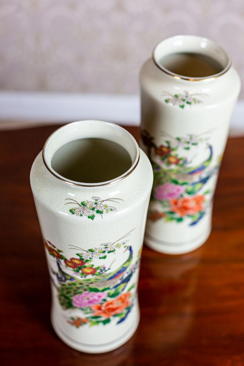 Pair of Vases in the Satsuma Type, the Turn of the 19th and 20th Centuries For Sale 3