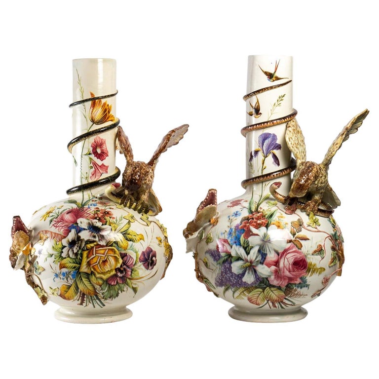 Pair of Vases in Veneto For Sale