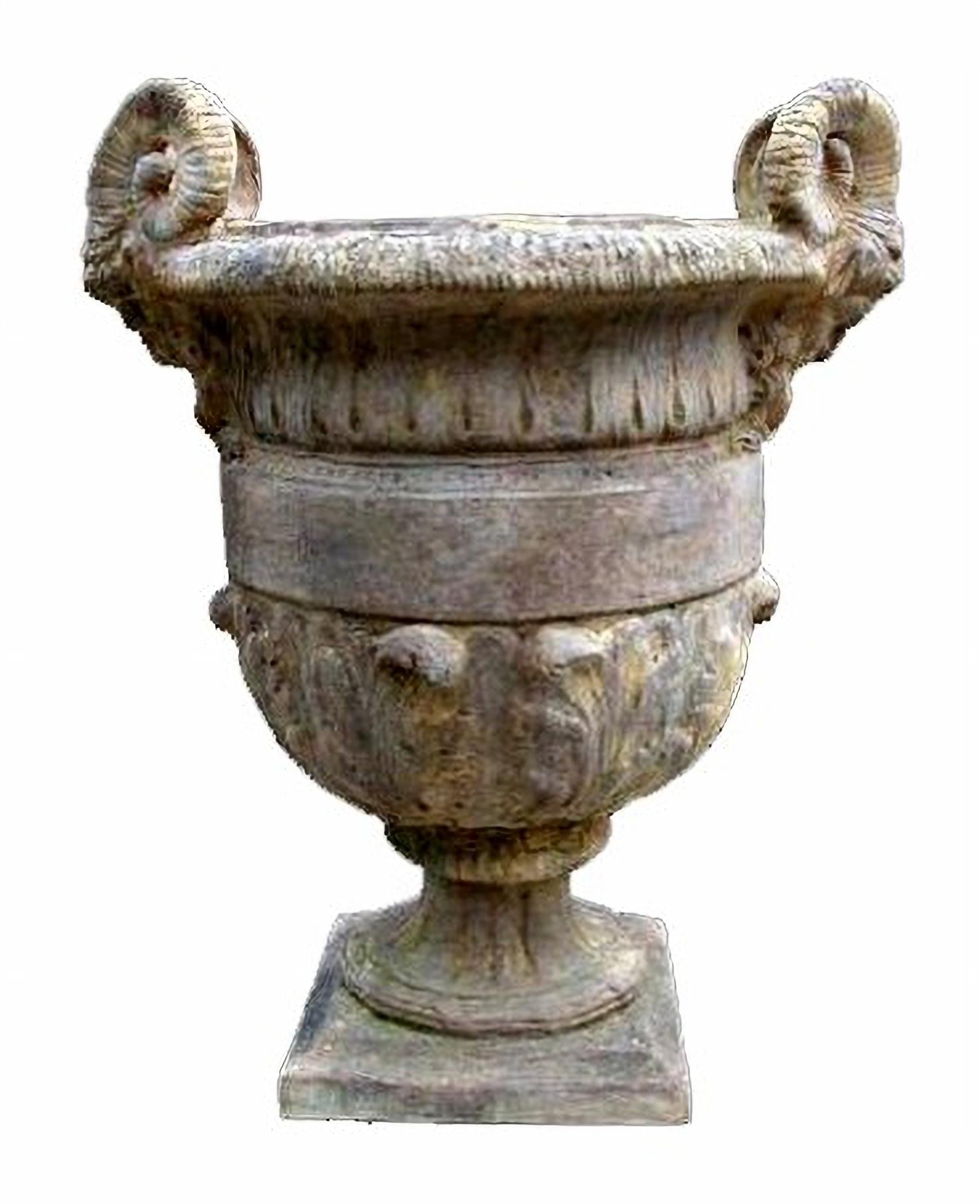 Hand-Crafted PAIR OF VASES MANUFACTURE OF SIGNA ANSE TERRACOTTA Tuscany - Italy 20th Century