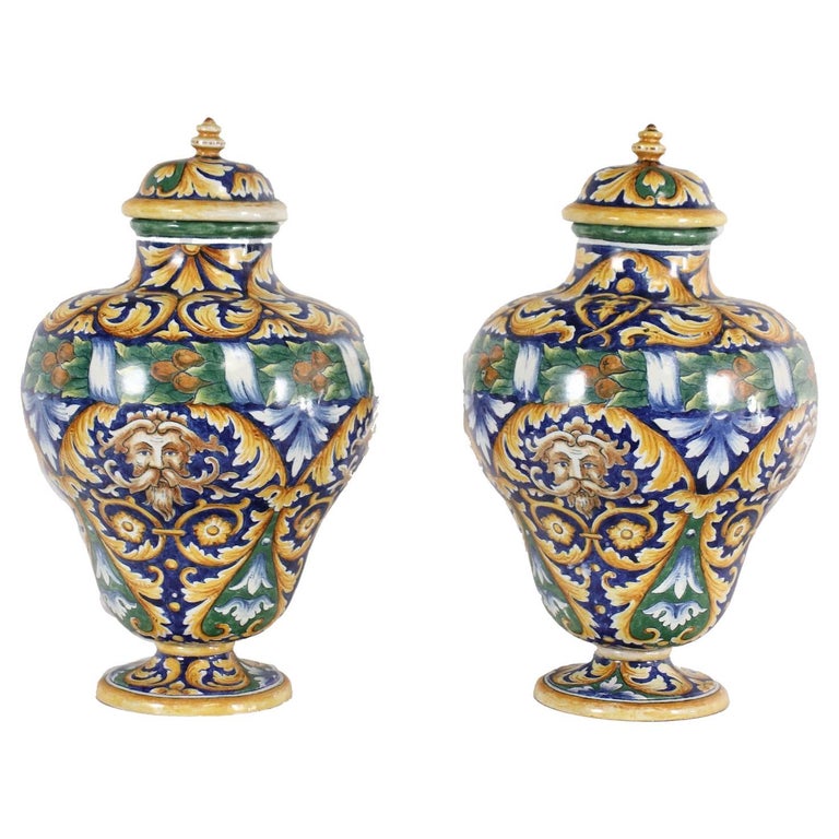 Pair of Vases with Lids For Sale at 1stDibs vases with lids