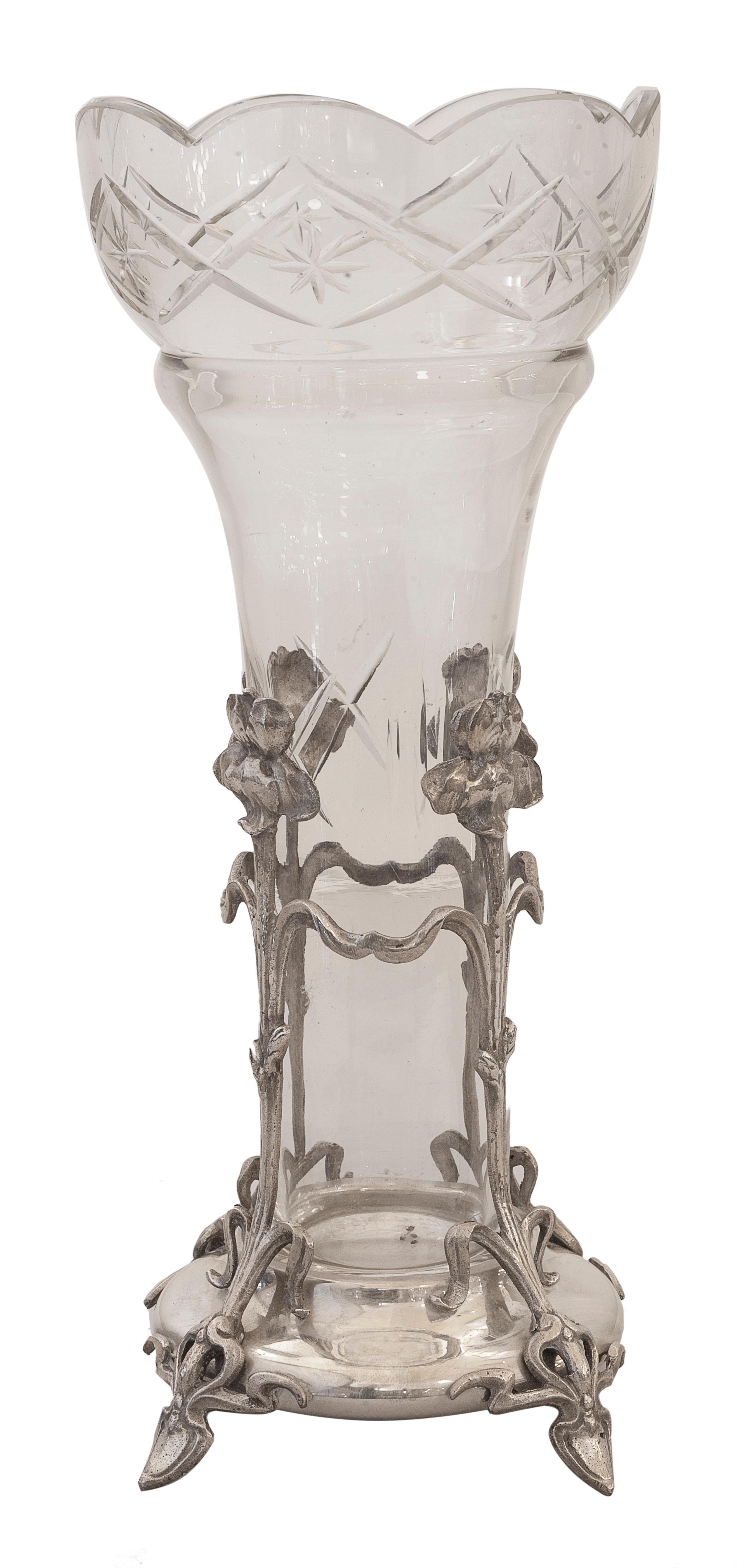 Pair of vases WMF, German, Style: Jugendstil, Art Nouveau, Liberty, 1900 For Sale 5