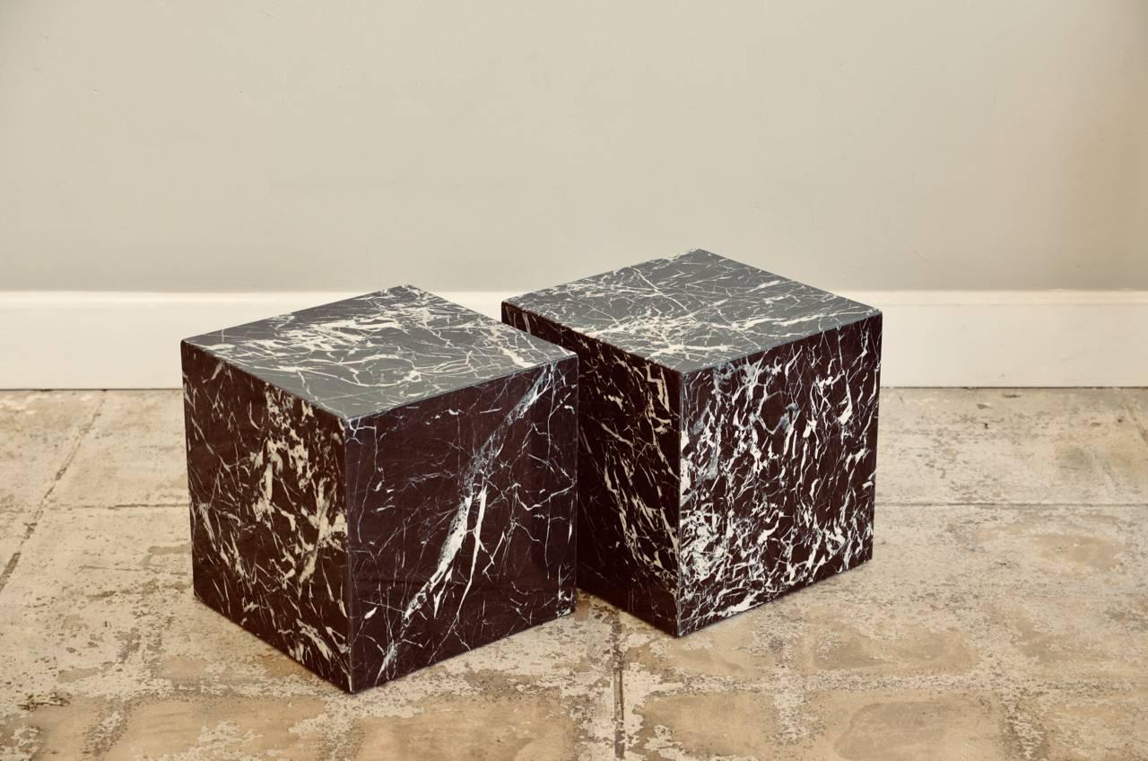 marble side table block
