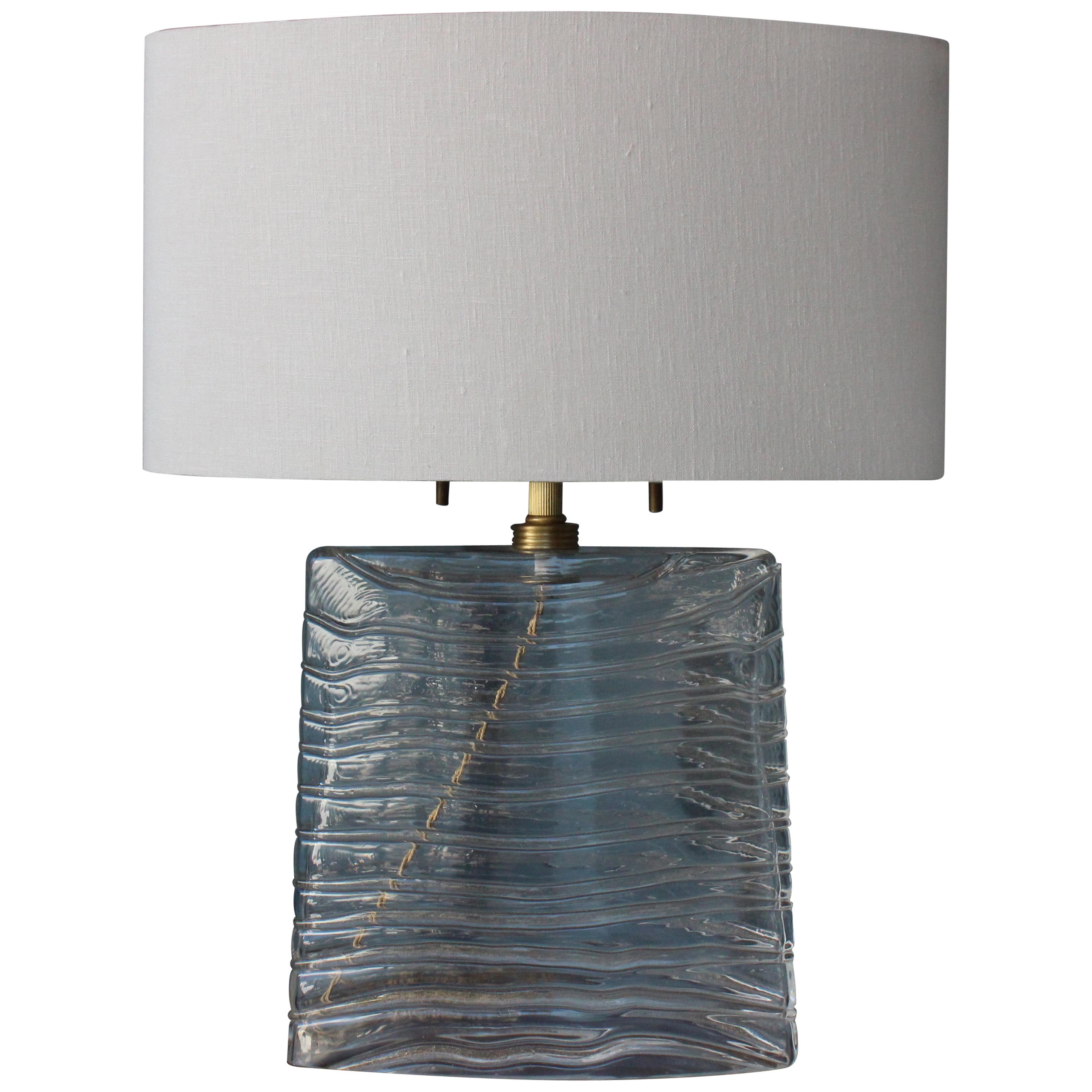 Pair of Vela Venetian Glass Lamps by Donghia, Sold as a Pair