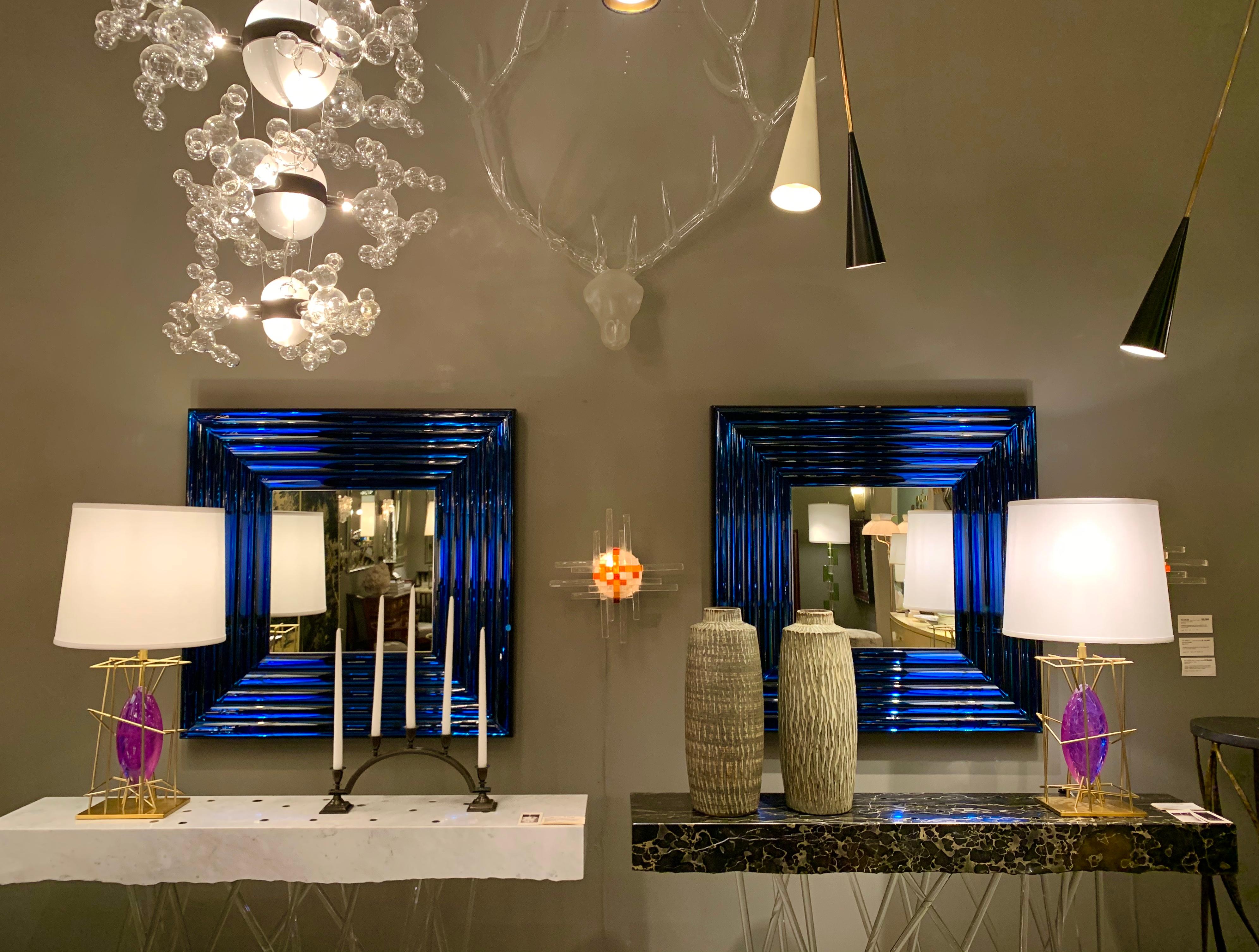 Pair of “Velluto” Mirrors by Roberto Rida, Italy, Contemporary For Sale 2