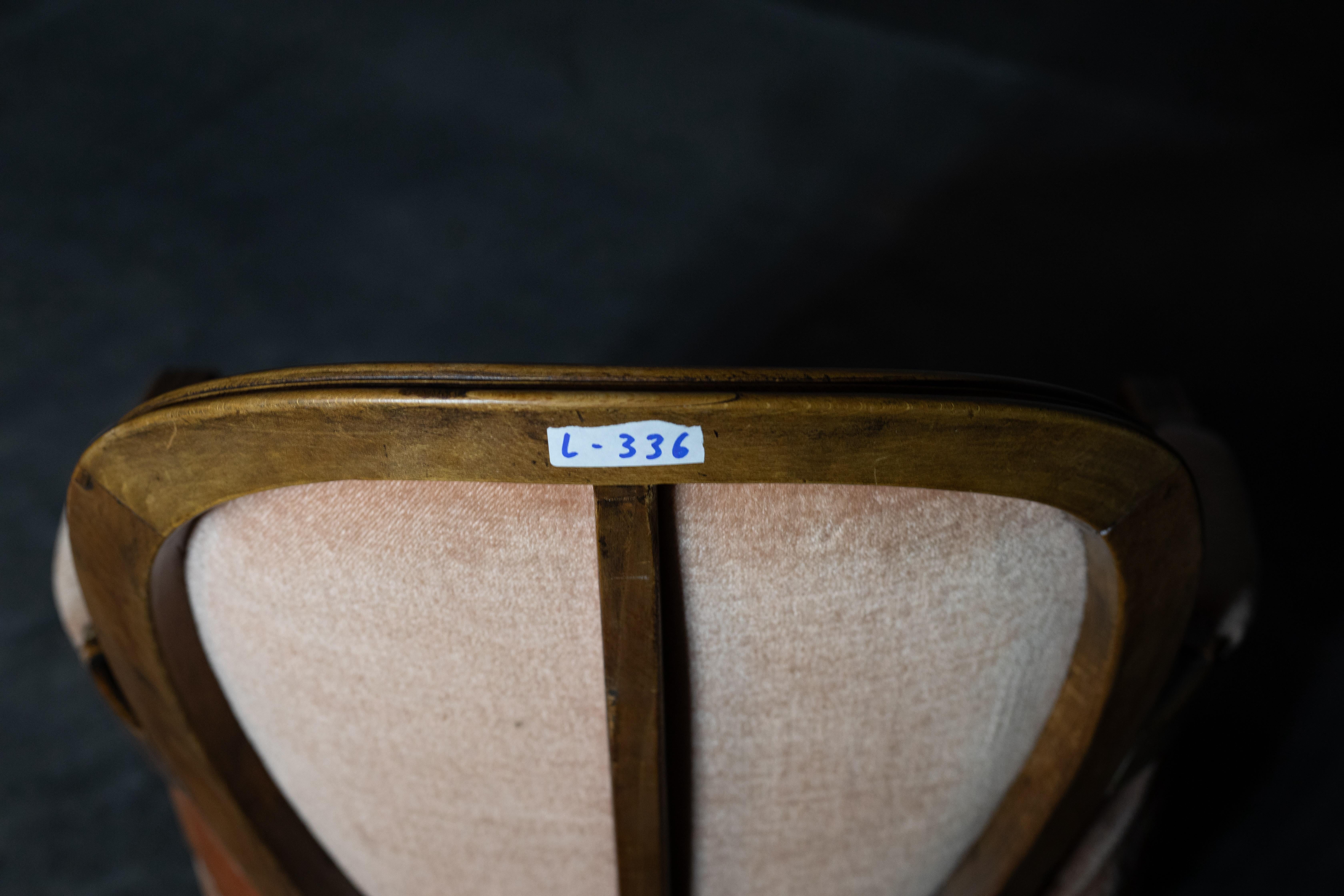 Pair of Velvet Chairs For Sale 3