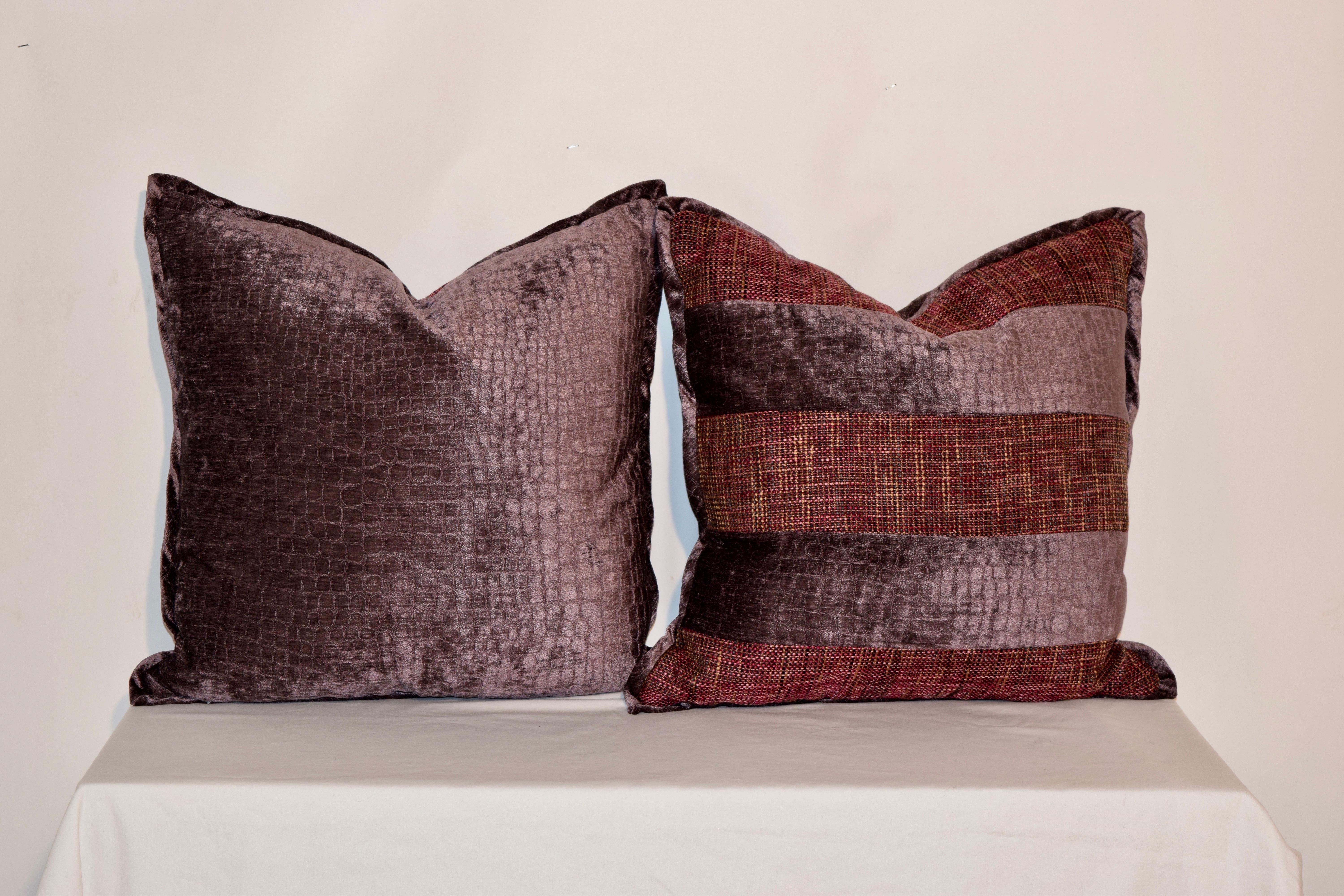American Handmade Velvet Pillows For Sale