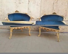 Paire de fauteuils vénitiens, années 1900