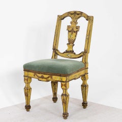 Paire de chaises de salle à manger vénitiennes, Italie, fin du XVIIIe siècle