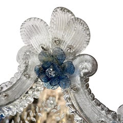 Pair of Venetian Etched Mirror Sconces