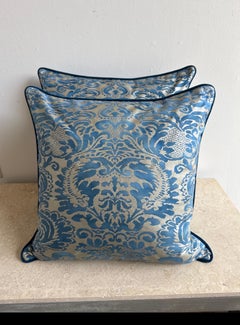 Pair of Venetian Fortuny Textile Pillows