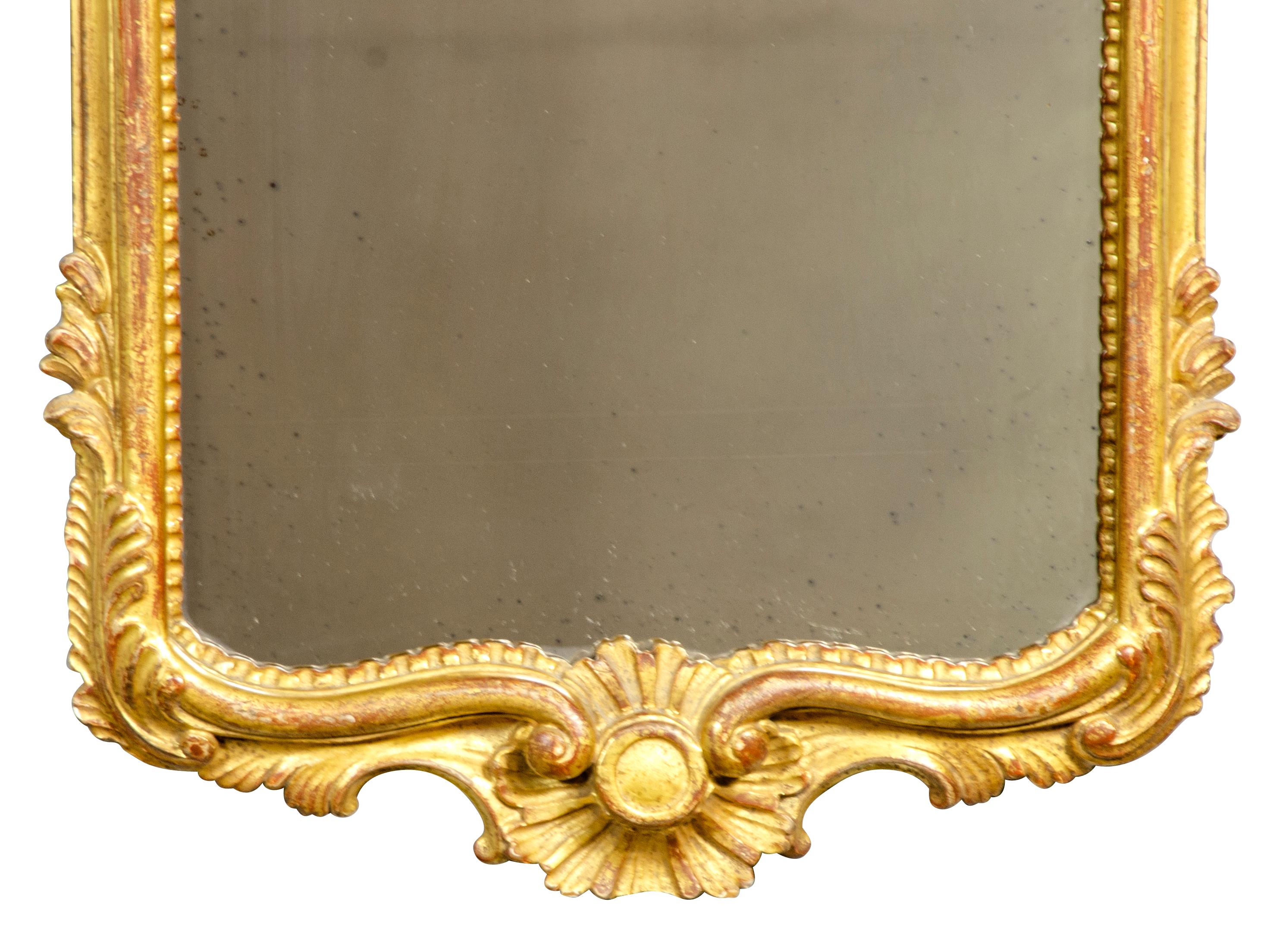 Pair of Venetian Giltwood Mirrors In Good Condition In Essex, MA