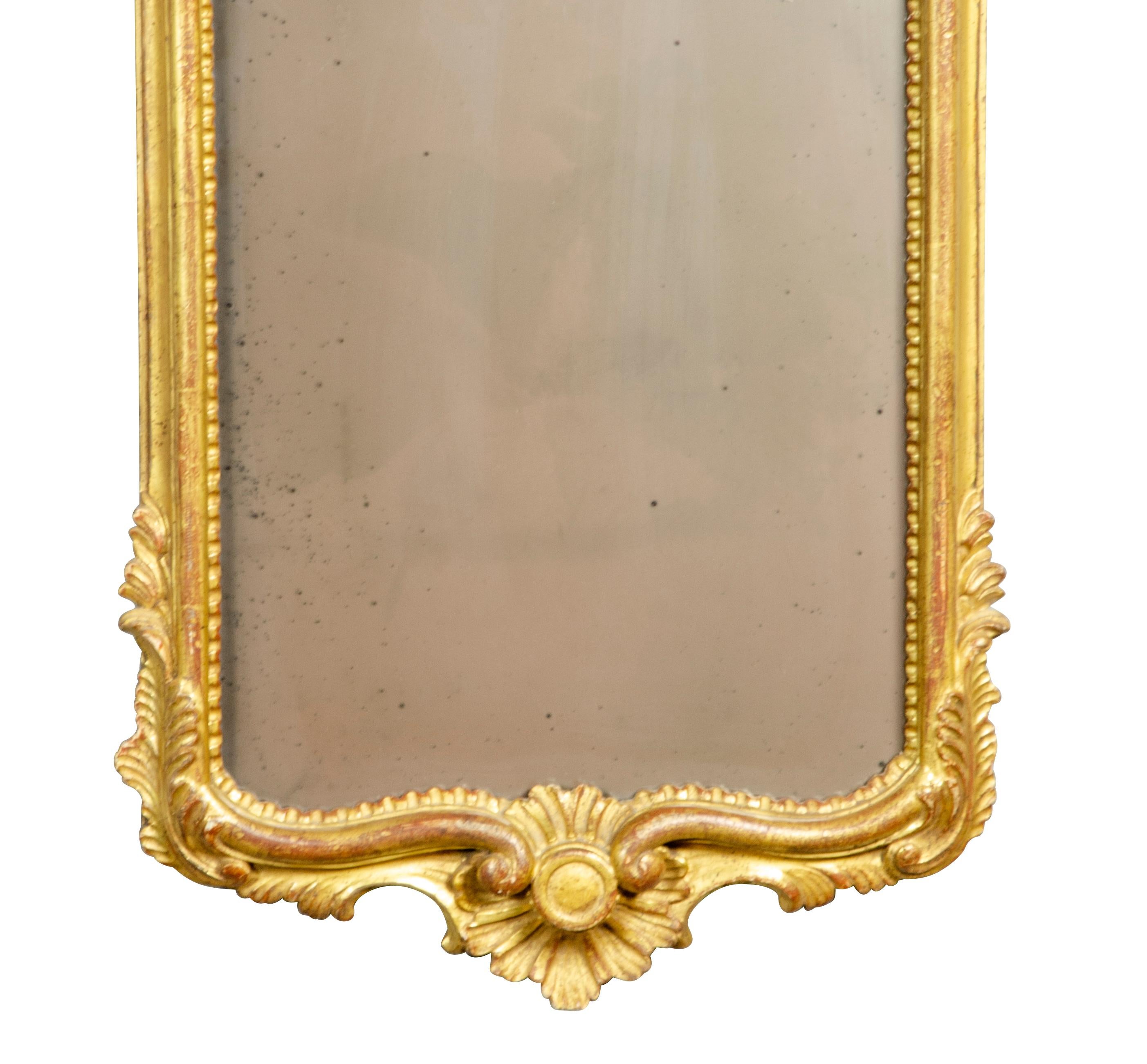 Wood Pair of Venetian Giltwood Mirrors