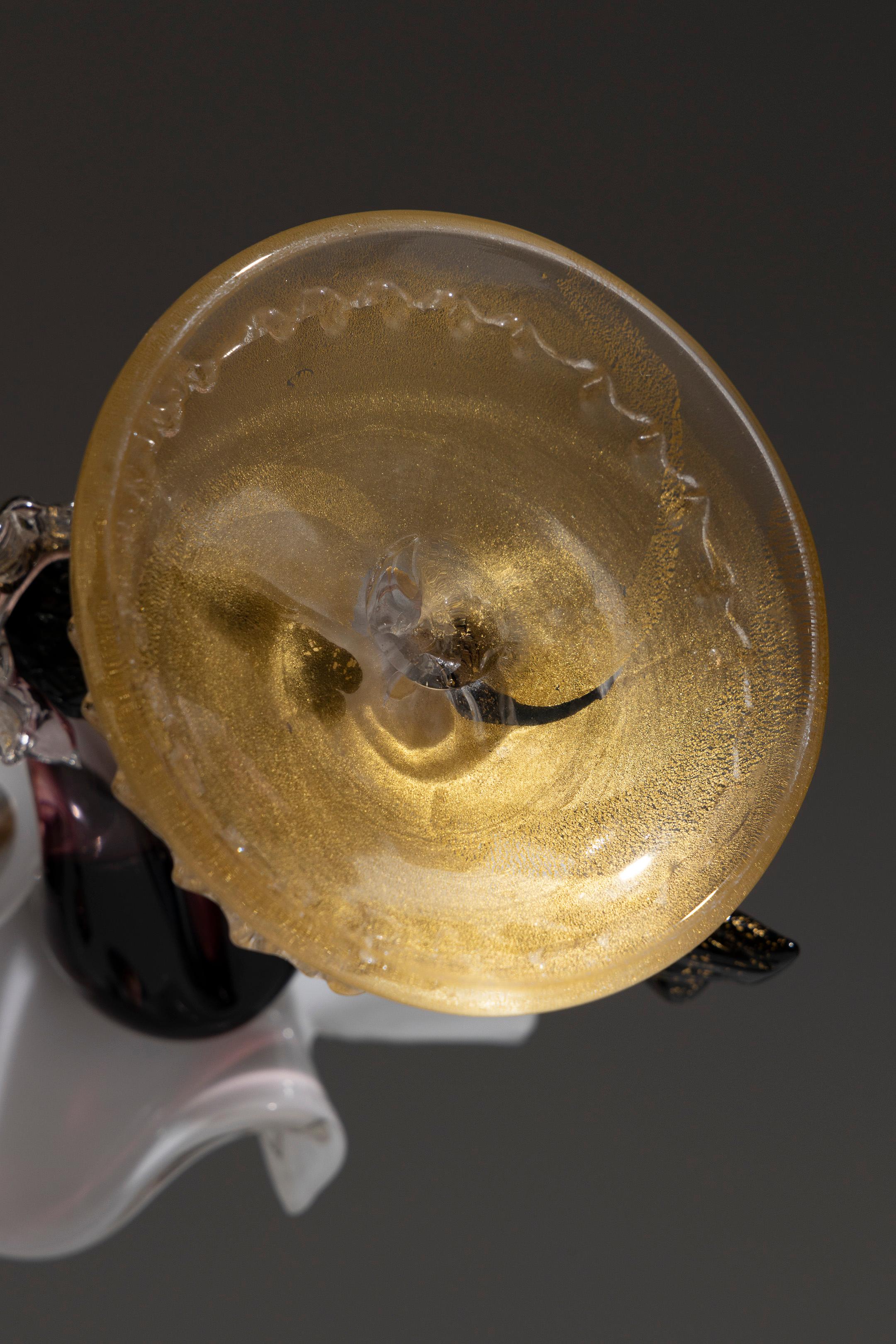 Paire de chandeliers vénitiens en verre de Murano, Salviati & Co, années 1950 en vente 6