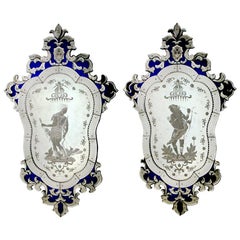Pair of Venetian Glass Mirrors