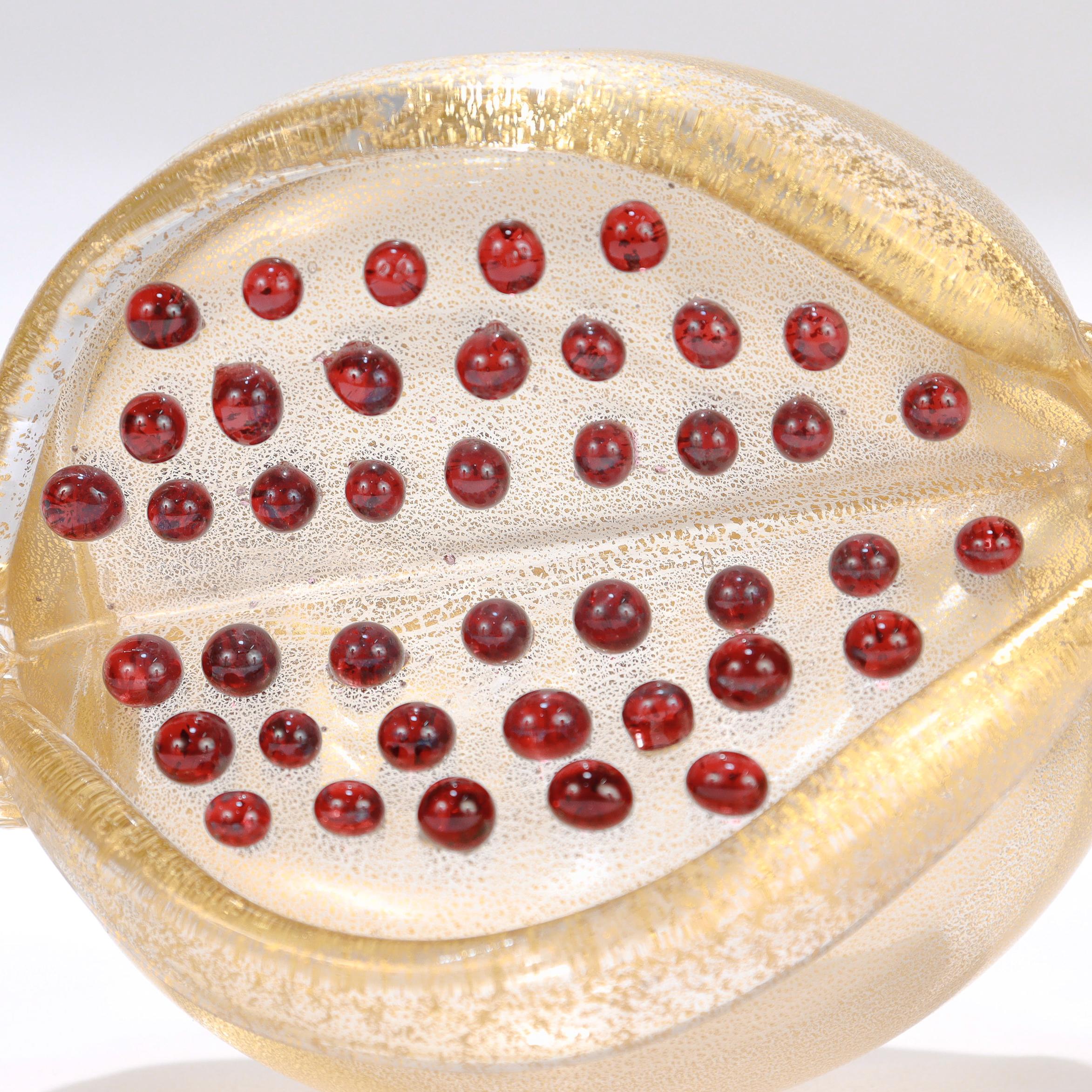 Pair of Venetian Glass Pomegranate Sculptures by Romeo Gigli for Pauly & Co. For Sale 8